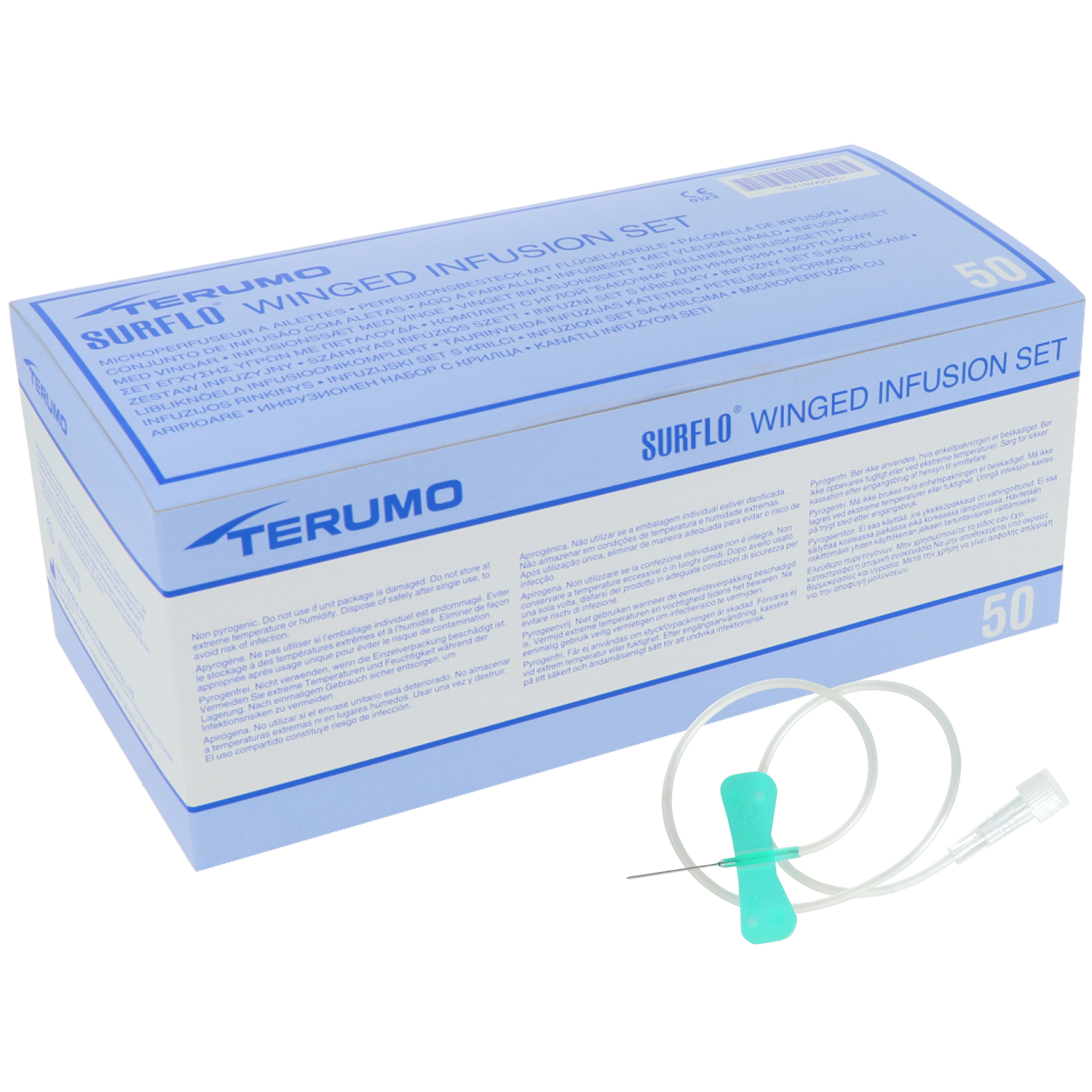 Terumo Surflo G23 x 3/4 - Ø 0.6 x 19 mm - hellblau - 50 St.