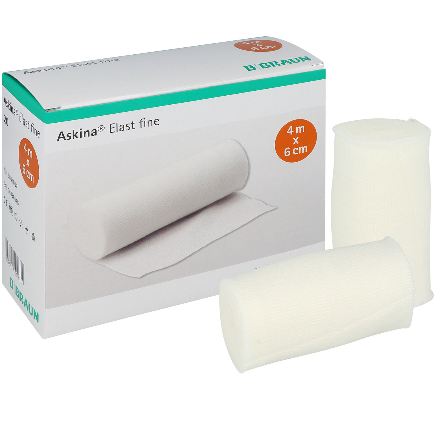 Askina Elast fine 4 m x 6 cm Mulbinde (20 St.)