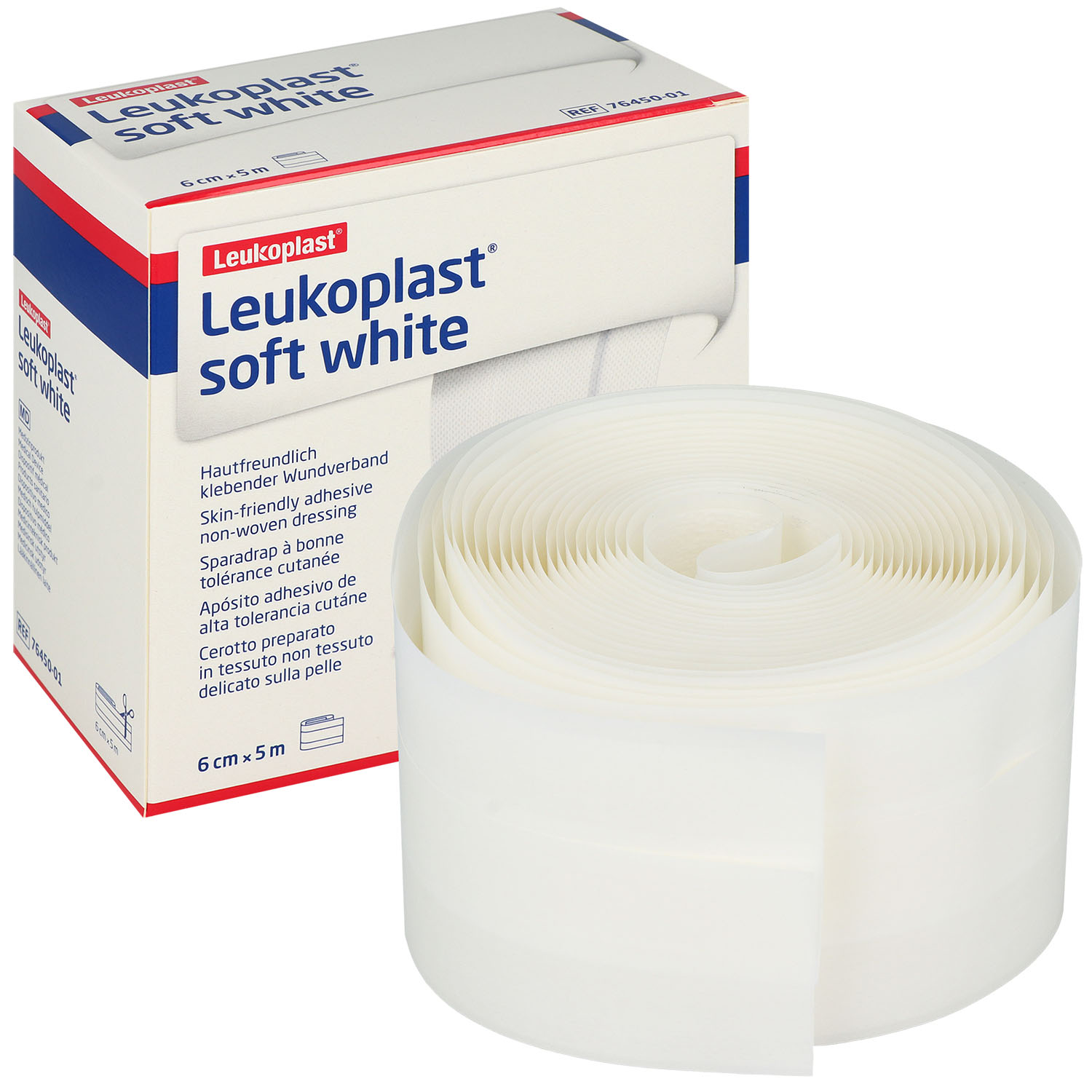 LEUKOPLAST soft white ️ 6 cm x 5 m (1 Stück)