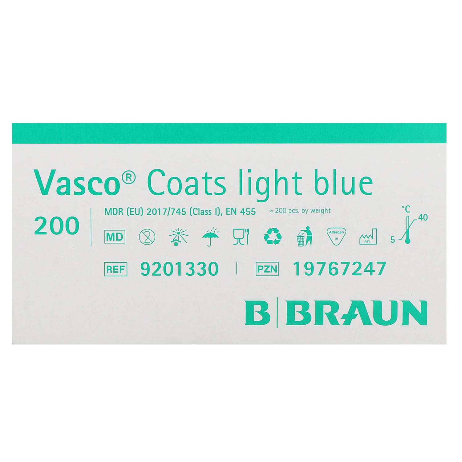Vasco Coats light blue Untersuchungshandschuhe