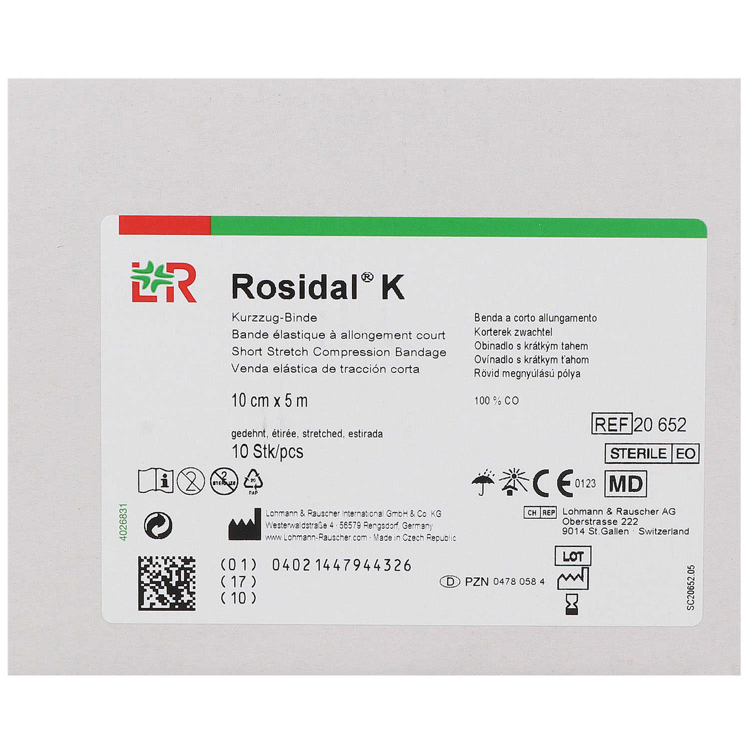 ROSIDAL K Binde steril einzeln eingesiegelt