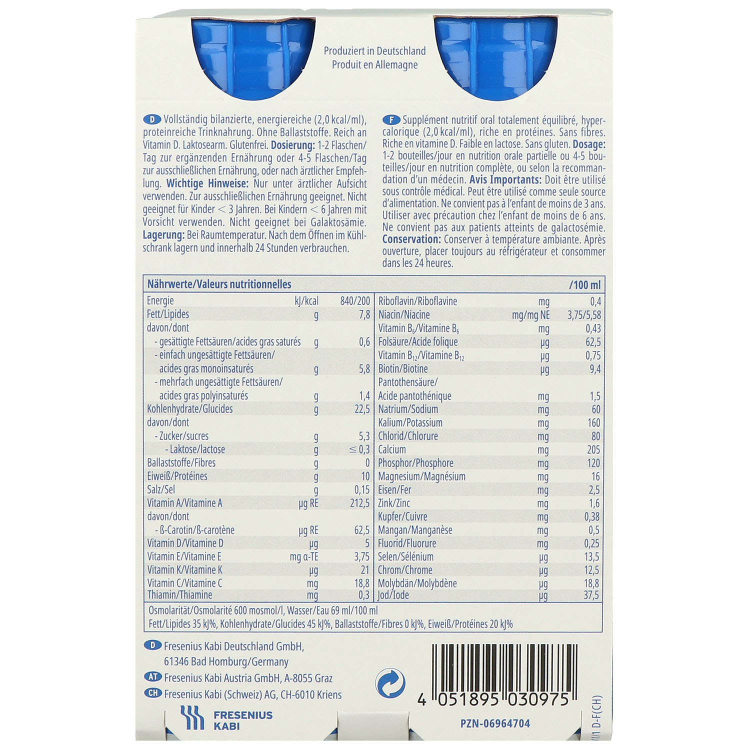 Fresubin 2 kcal Drink Trinknahrung 24 x 200 ml