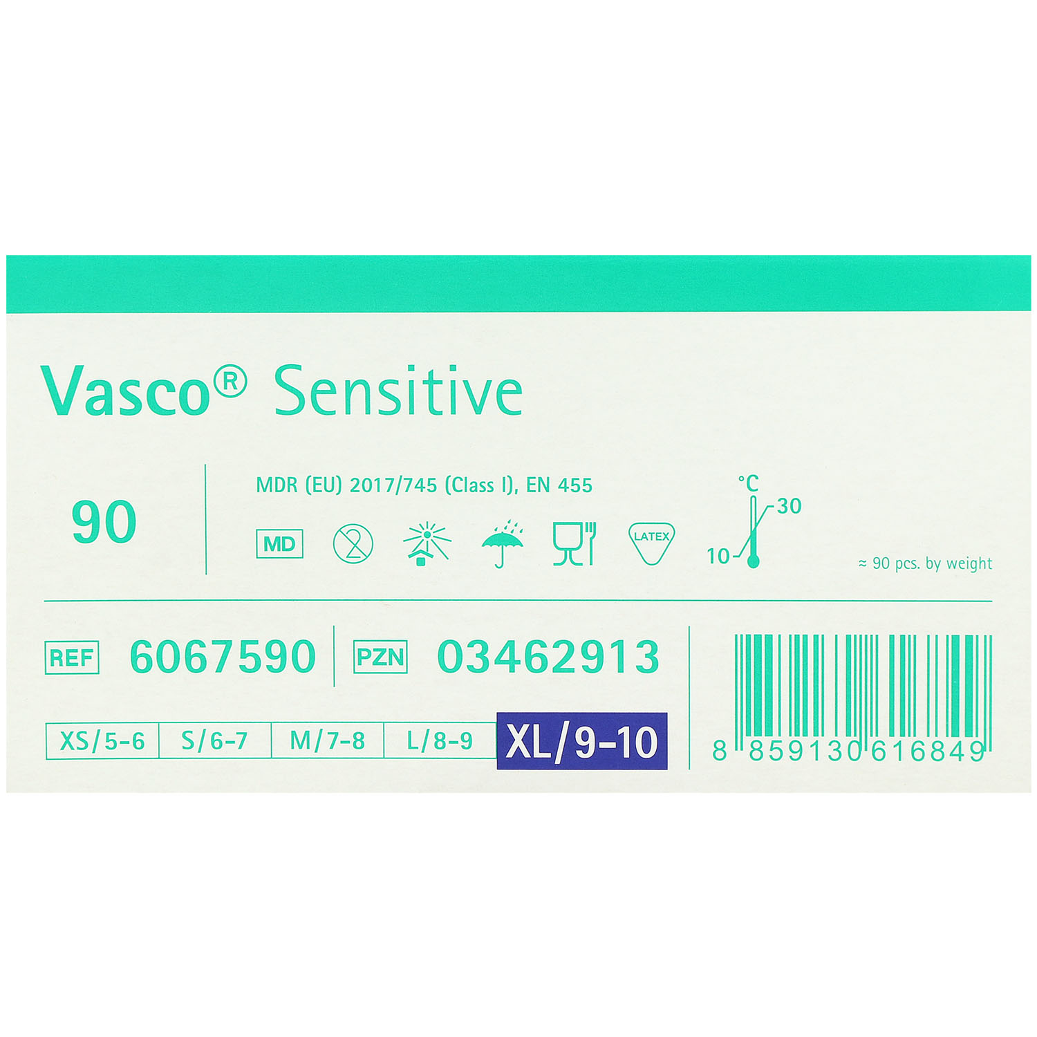 VASCO sensitive Untersuchungshandschuhe aus Latex VASCO sensitive Untersuchungshandschuhe aus Latex