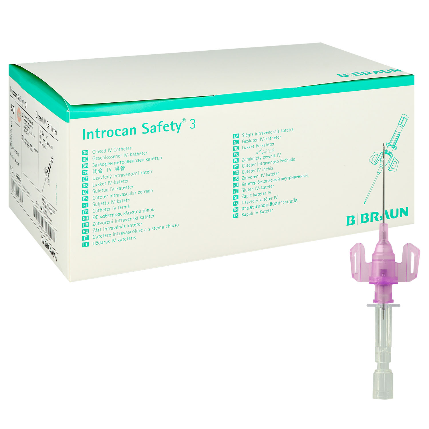Introcan Safety 3 PUR G20 - 1.1 x 32 mm - rosa - 50 St.