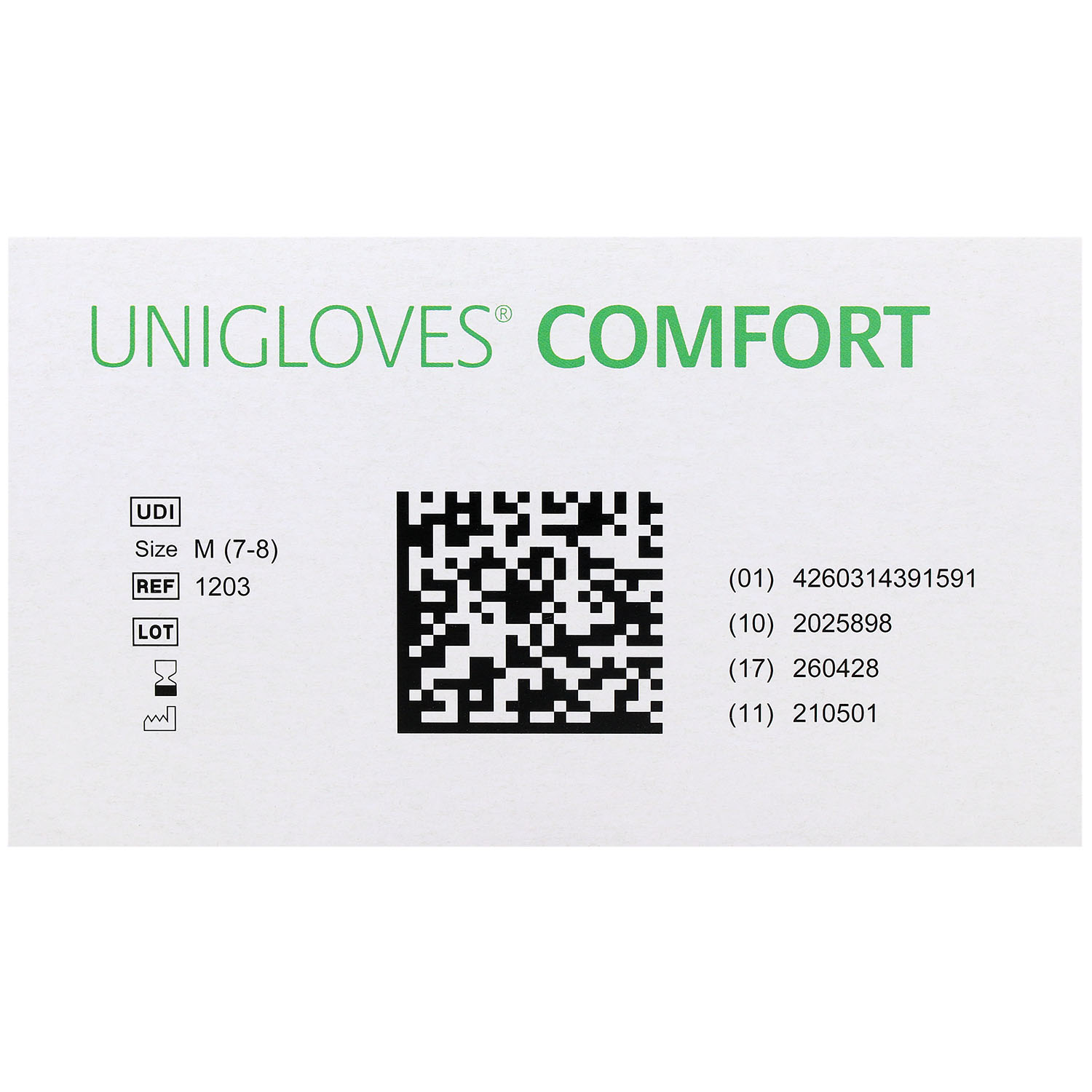 Unigloves COMFORT Latexhandschuhe, puderfrei, weiß