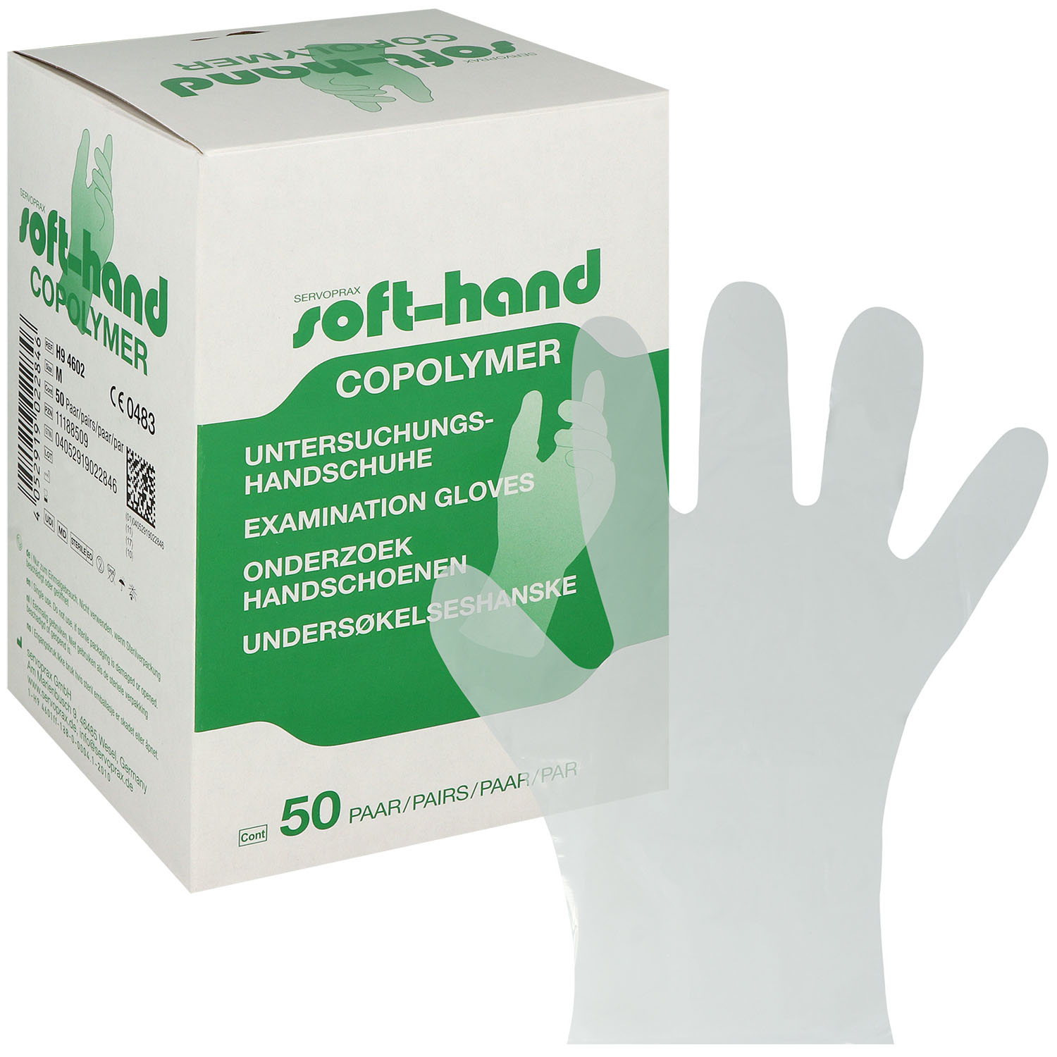 SOFTHAND Untersuchungshandschuhe aus Copolymer, steril, puderfrei