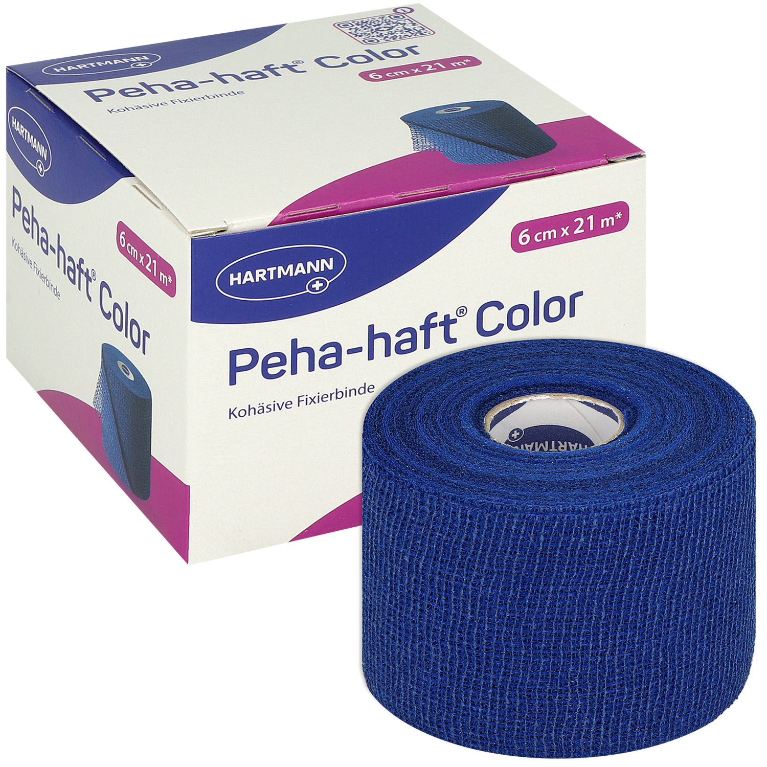 Peha-haft Color blau 6 cm x 21 m - 1 St.