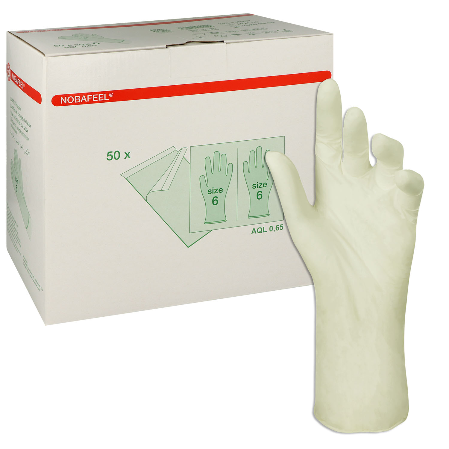 Nobafeel OP-Handschuhe, puderfrei und steril