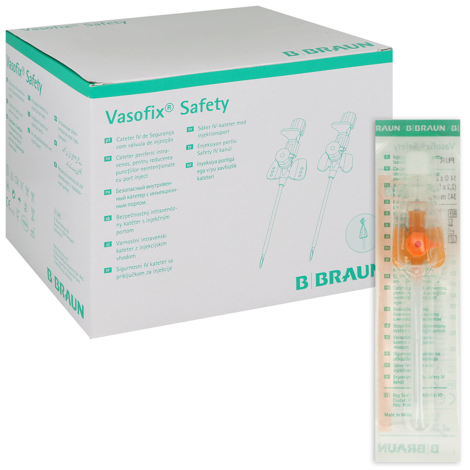 Vasofix Safety PUR G14 - 2.20 x 50 mm - orange - 50 St.