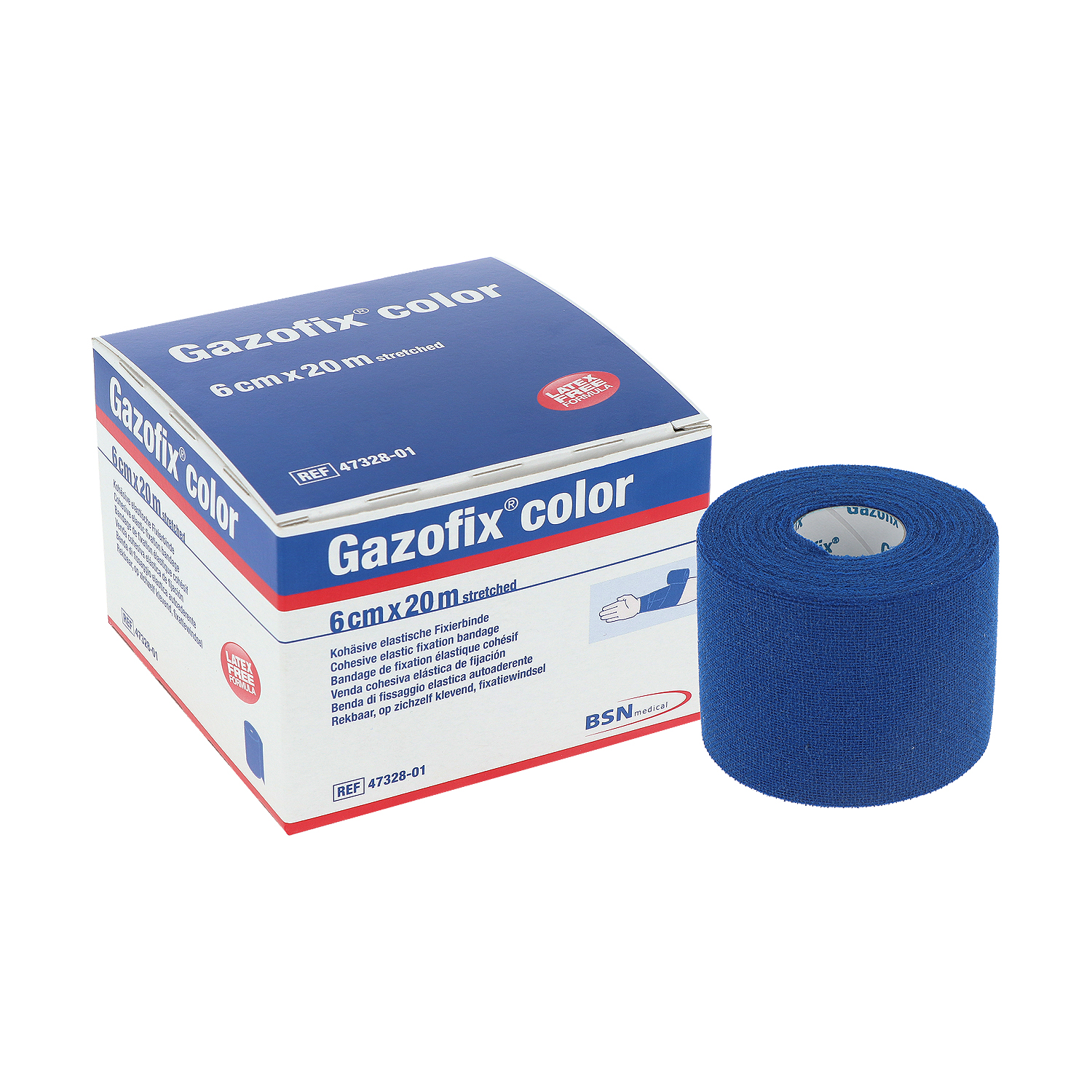 Gazofix color 6 cm x 20 m - 1 St. (blau)