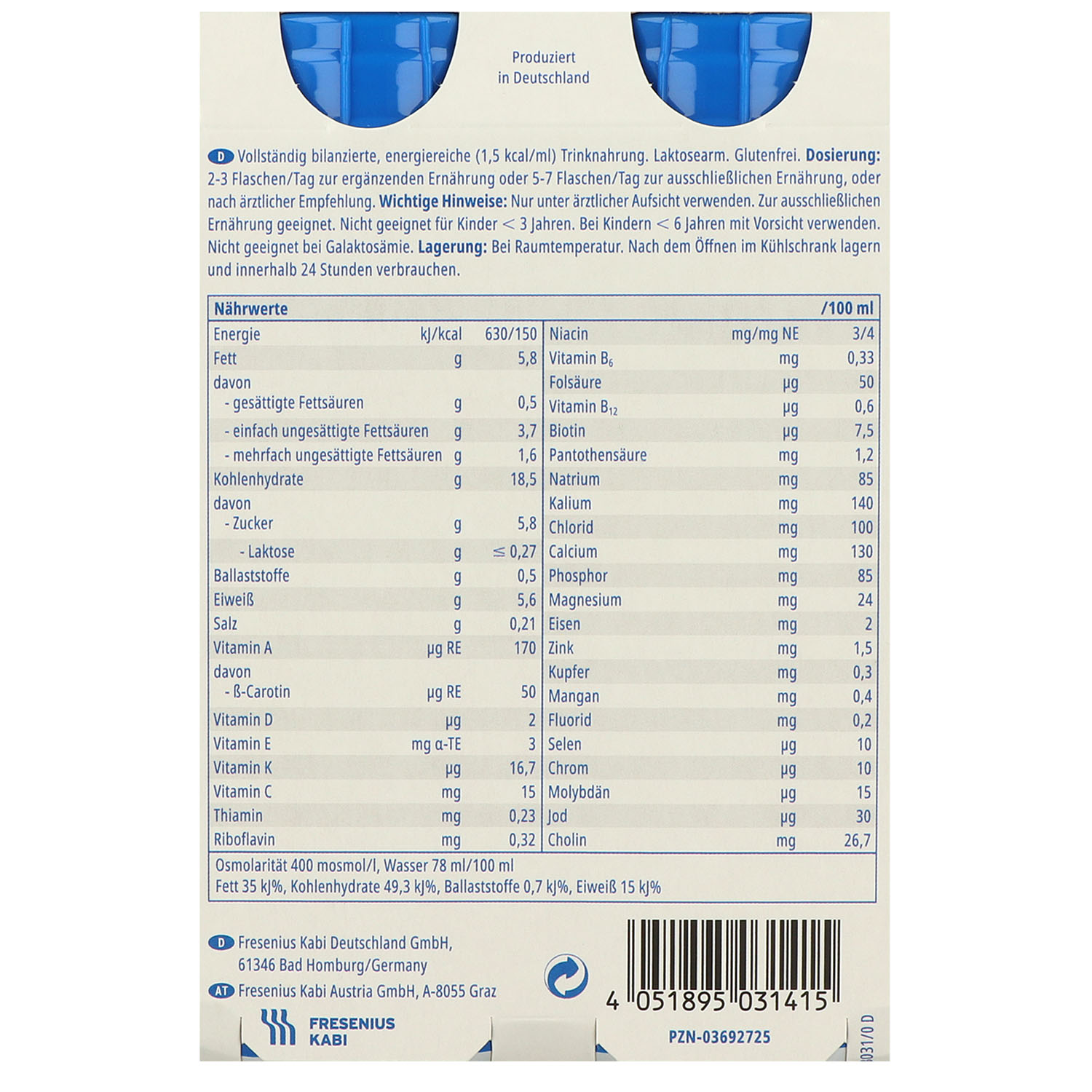 Fresubin ENERGY Drink Trinknahrung 6 x 4 x 200 ml