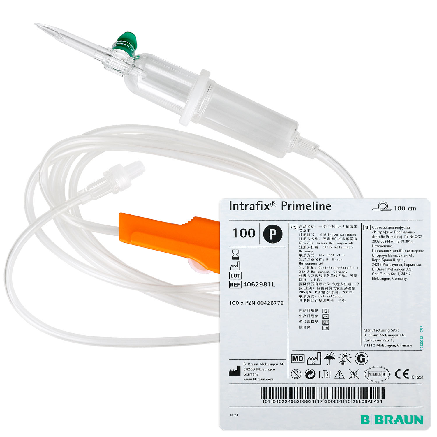 Intrafix Primeline Infusionsgerät 180 cm - 100 St.