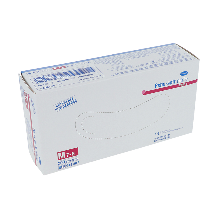 Peha-soft nitrile white Untersuchungshandschuhe, puderfrei