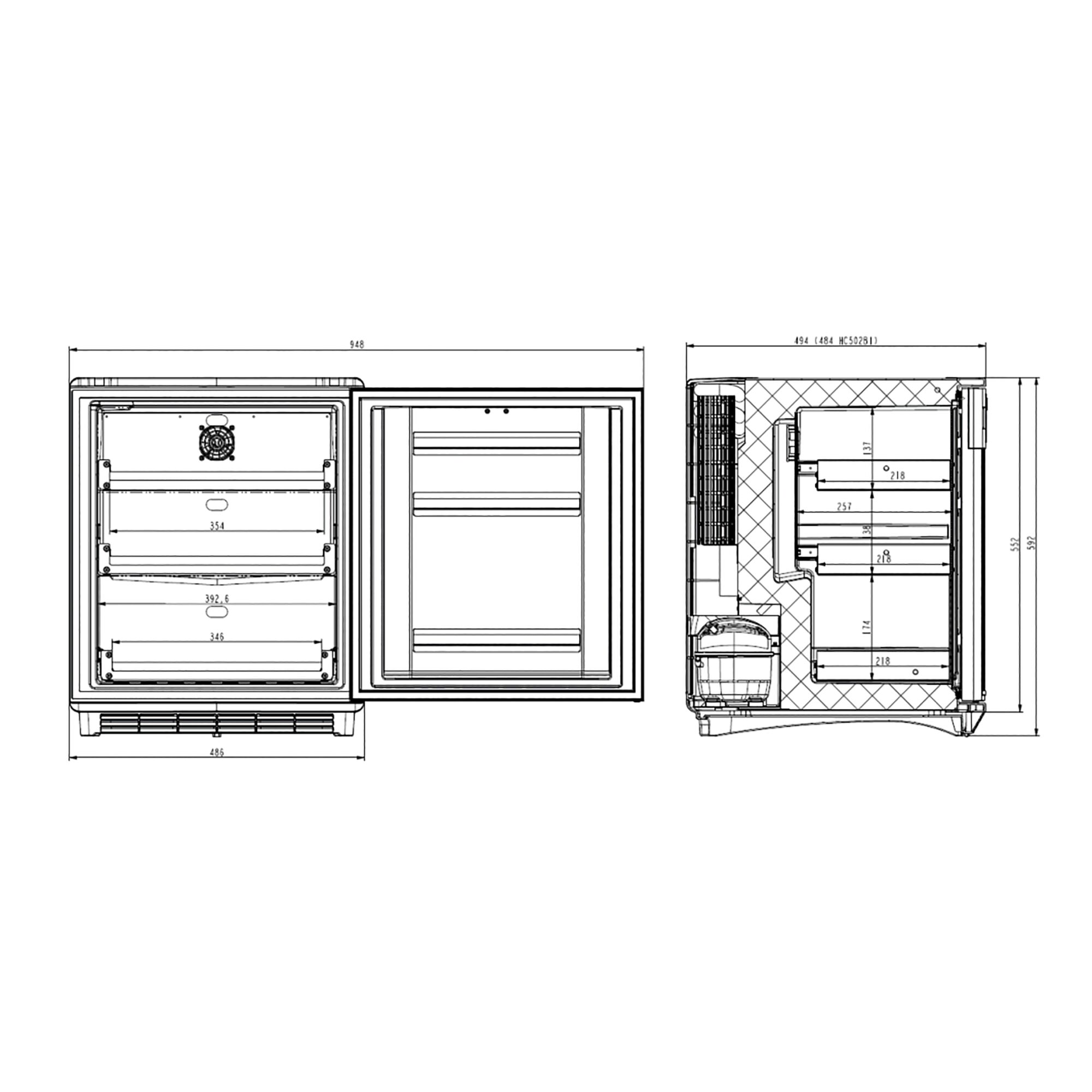 Dometic HC 502 DIN Medikamentenkühlschrank