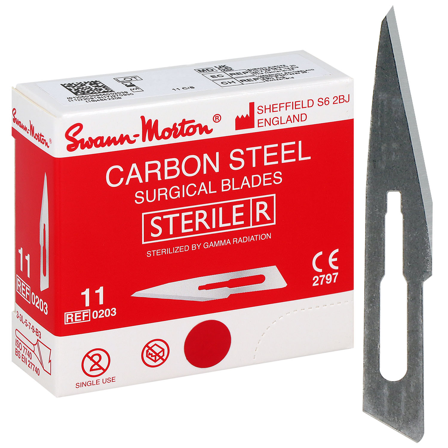 Skalpellklingen Swann Morton - Fig. 11 - 100 St.