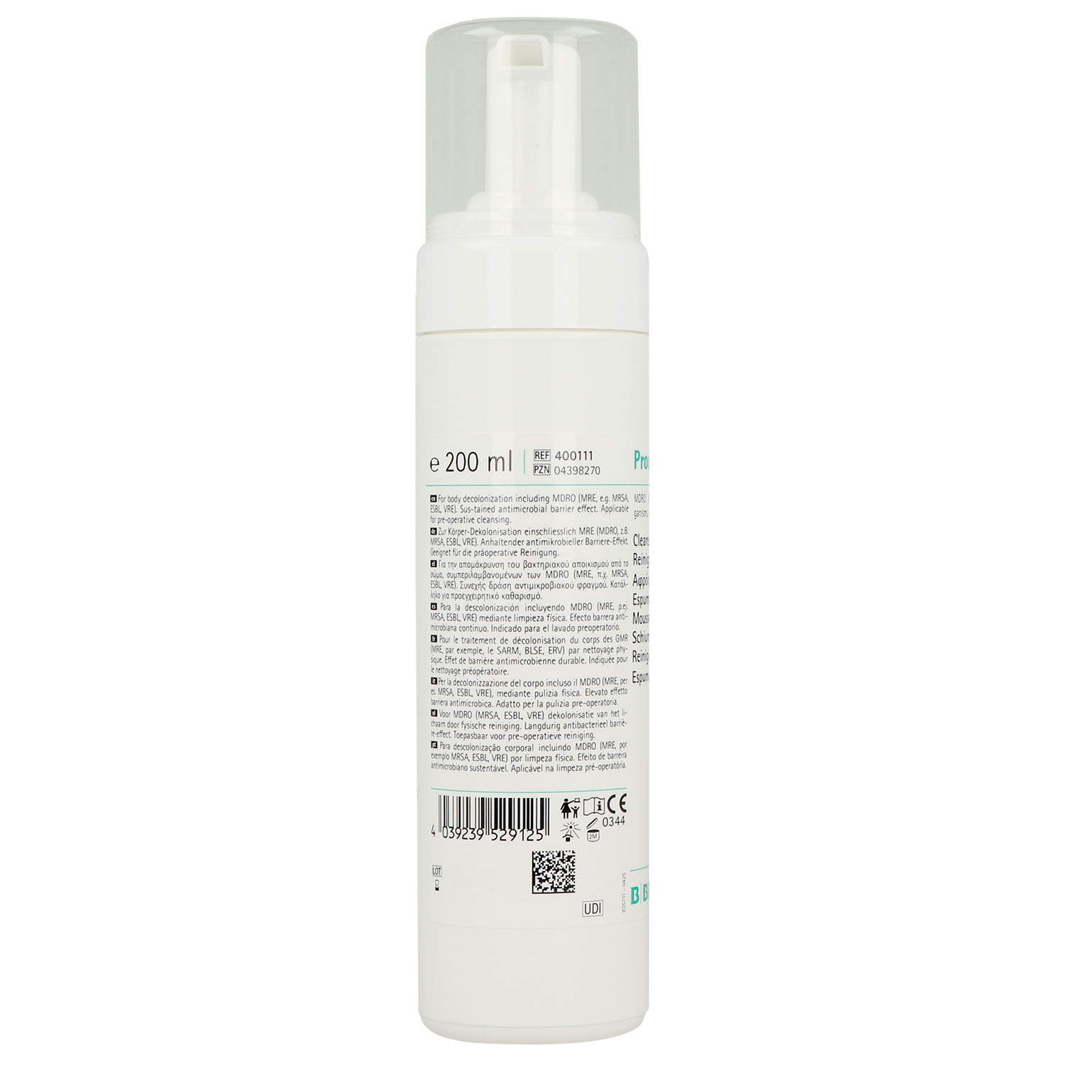 Prontoderm Foam, MRE-Hautdekolonisations-Reinigungsschaum