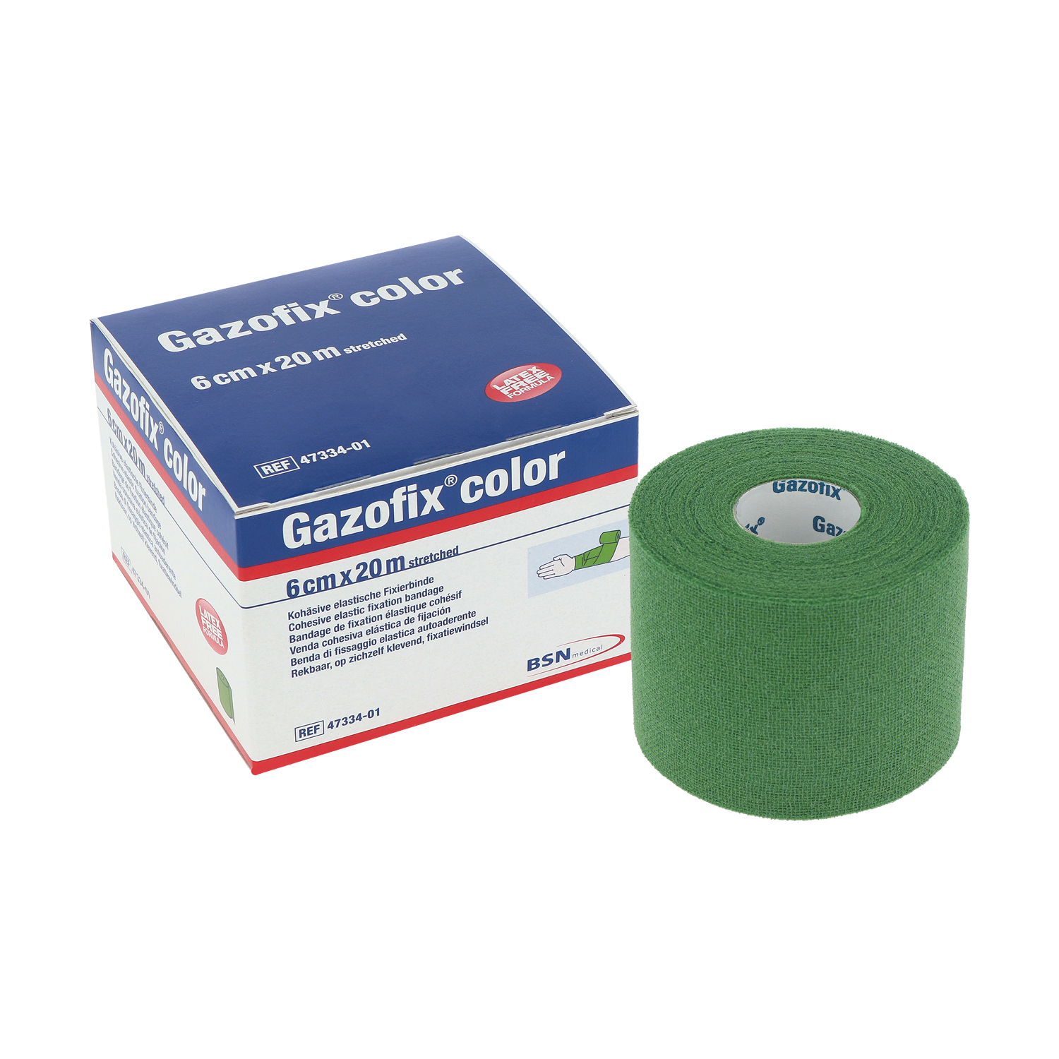 Gazofix color 6 cm x 20 m - 1 St. (grün)