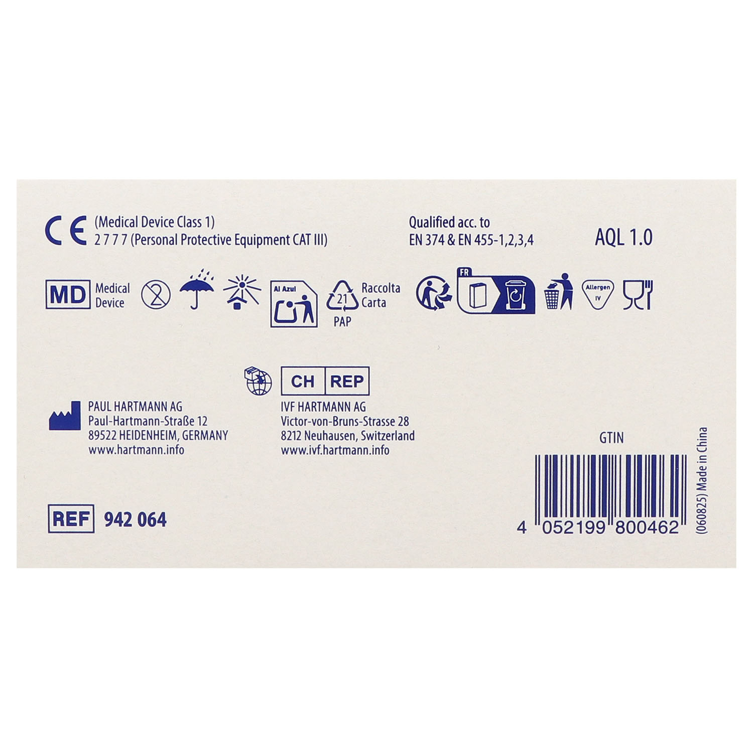 Peha-soft Nitrile Blue, unsteril, im Spenderkarton