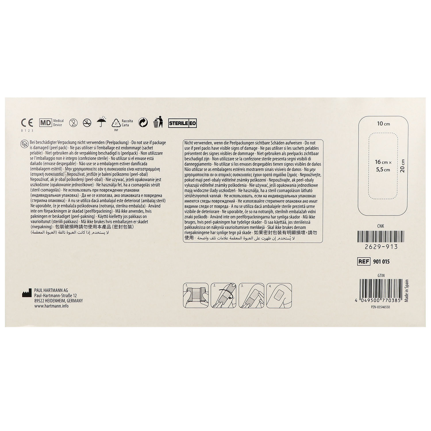 Cosmopor Advance Post-OP-Verband, selbstklebend, steril