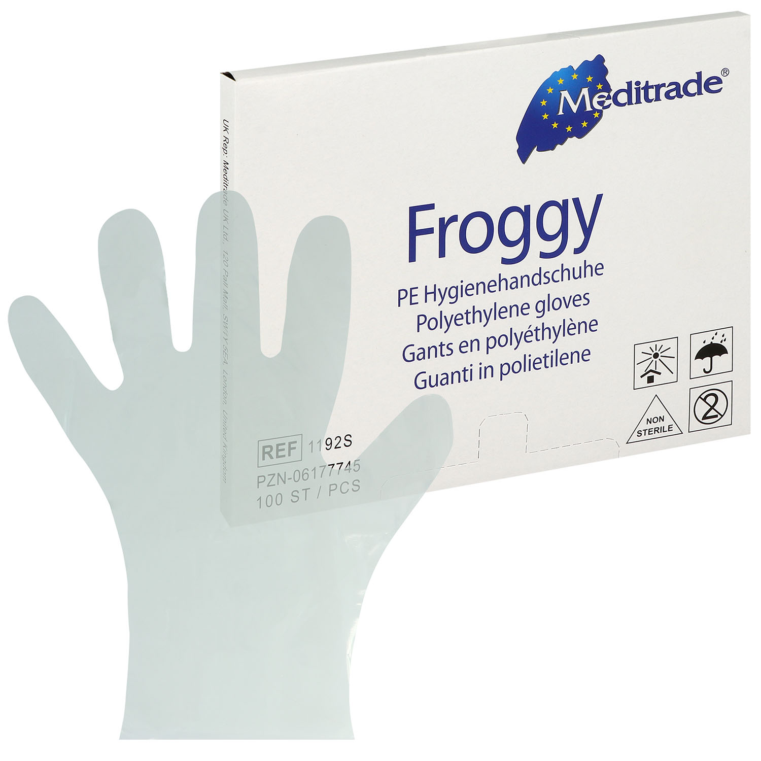 Froggy PE Handschuhe puderfrei unsteril - Damen - 100 St.