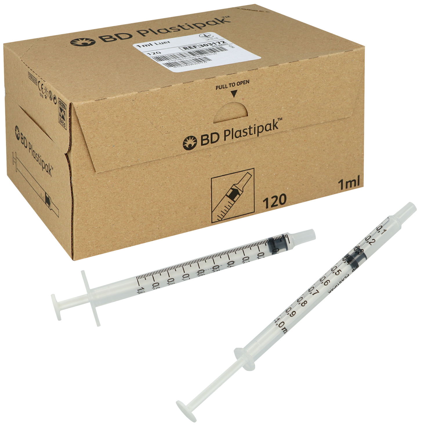 BD Plastipak Tuberkulinspritze - 120 Stück