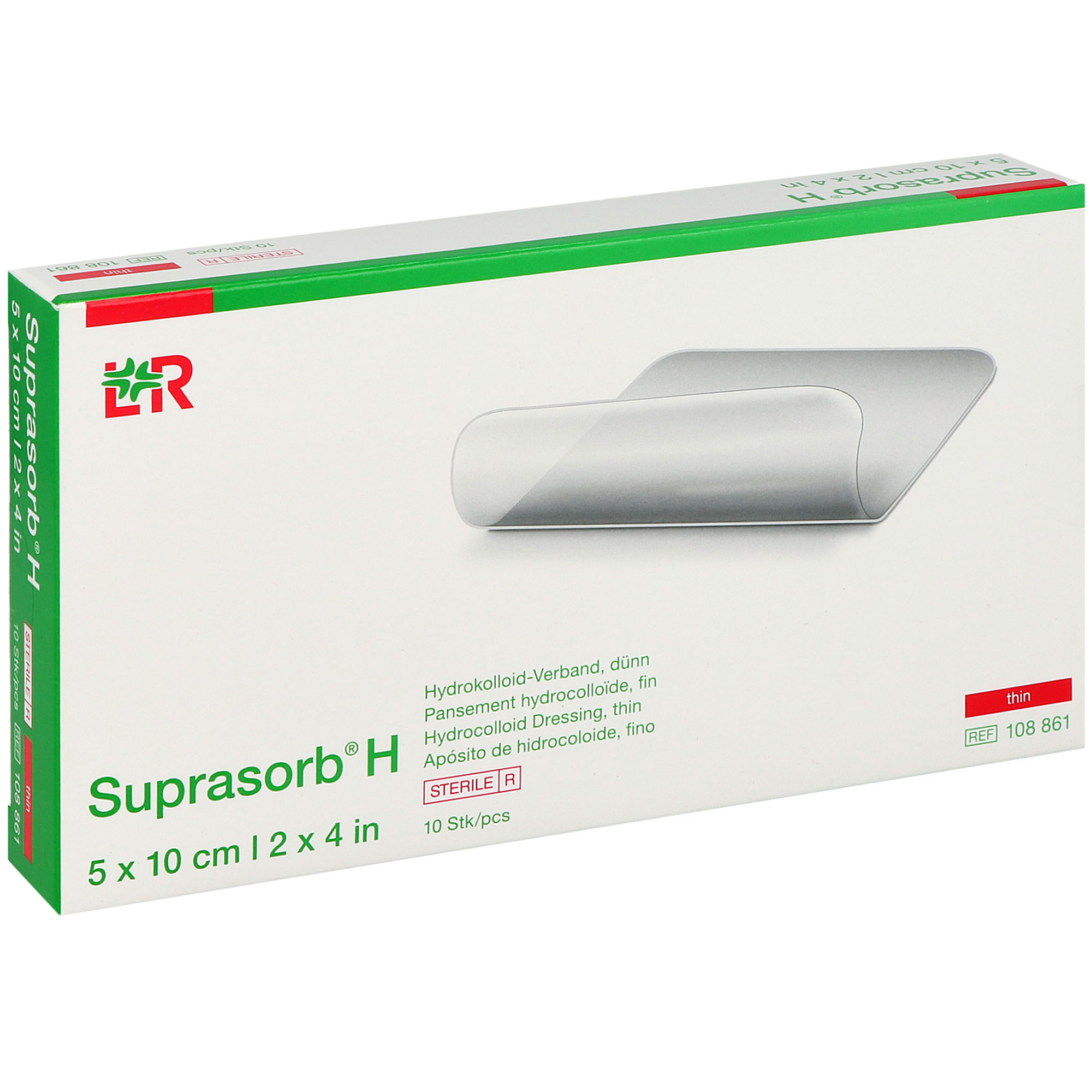 Suprasorb H Hydrokolloid-Verband 5 x 10 cm - 10 St.