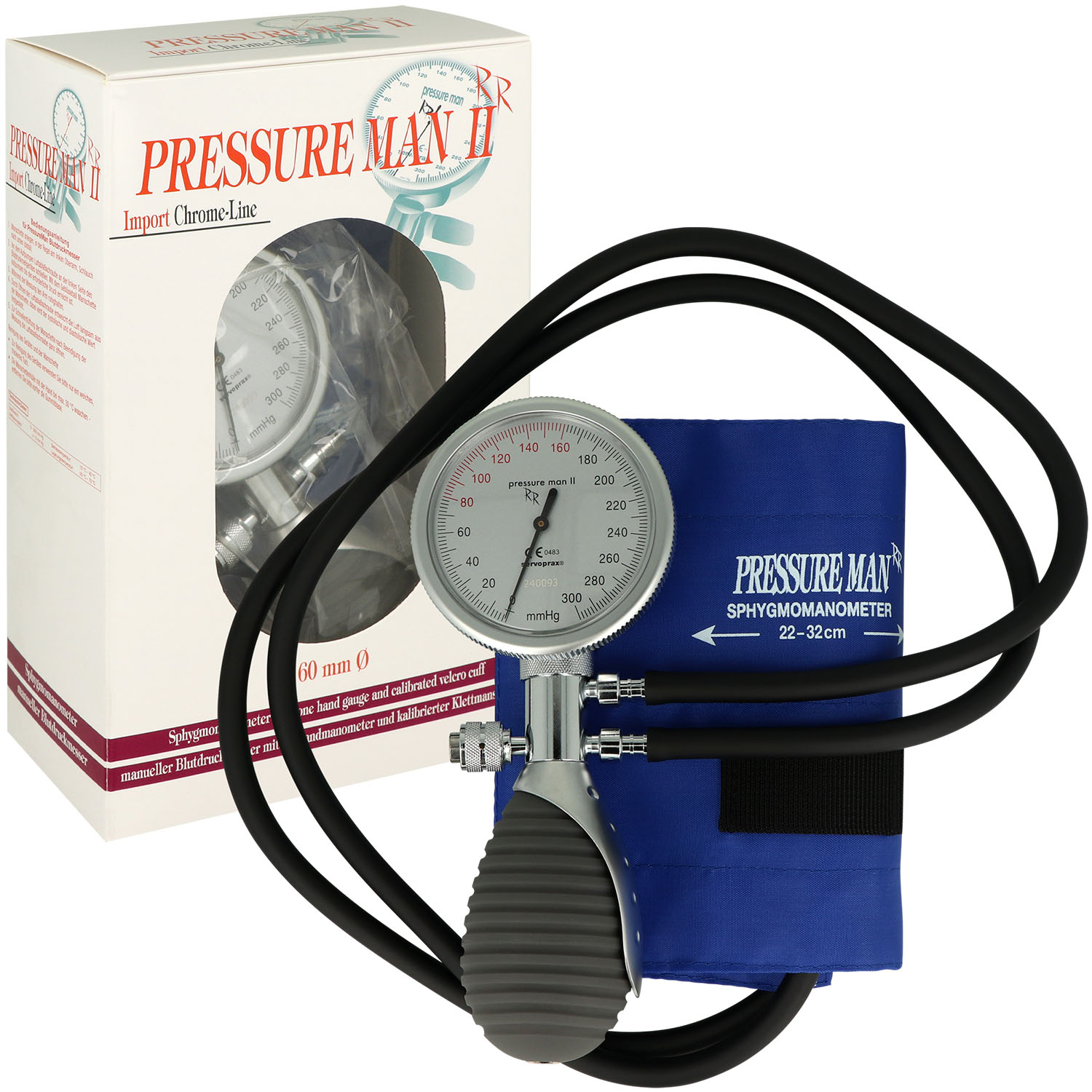 Pressure Man II Chrome Line - 2-Schlauch Blutdruckmesser