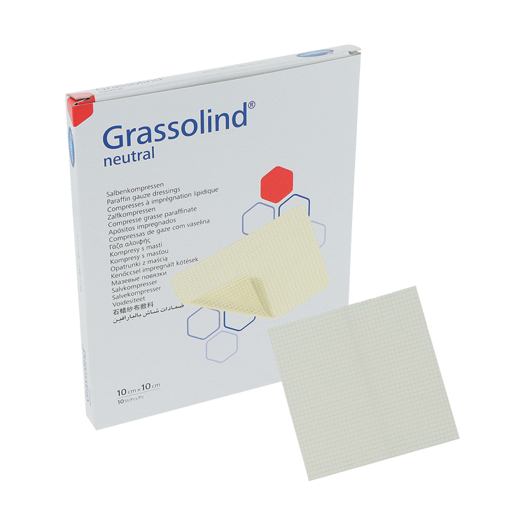 Grassolind 10 x 10 cm (10 St.) neutral einzelsteril verpackt