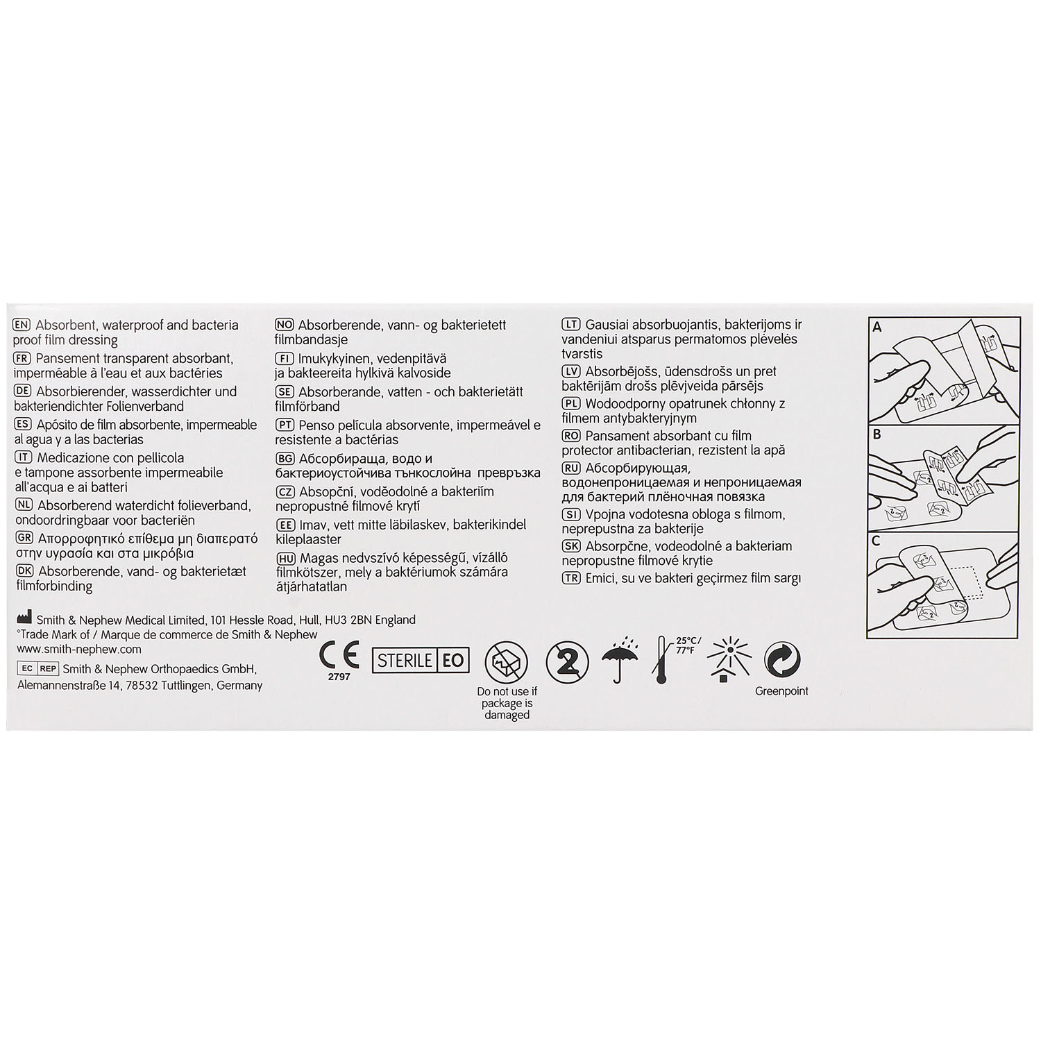 Opsite Post-OP Folienverband mit Wundkissen, steriler Wundverband