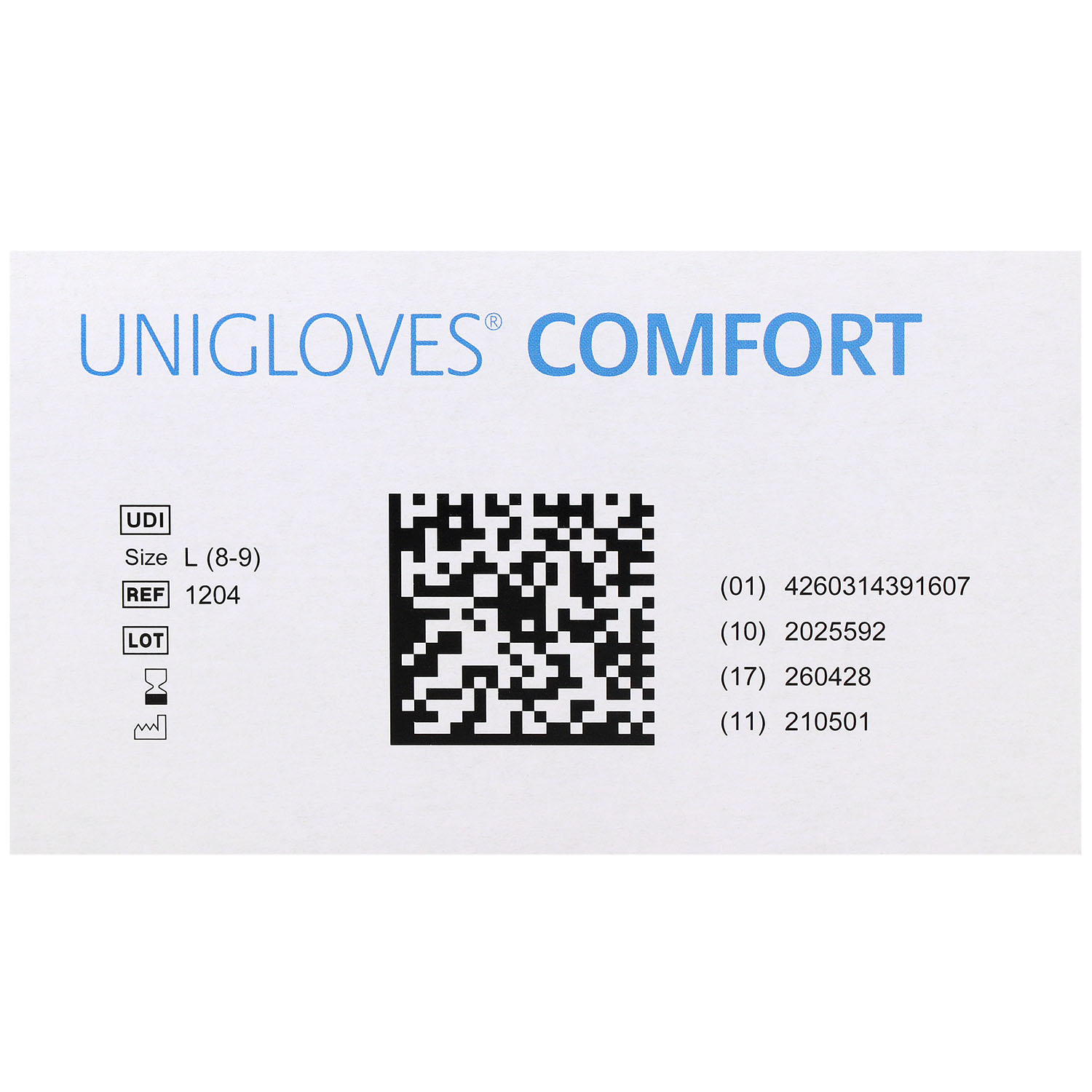 Unigloves COMFORT Latexhandschuhe, puderfrei, weiß