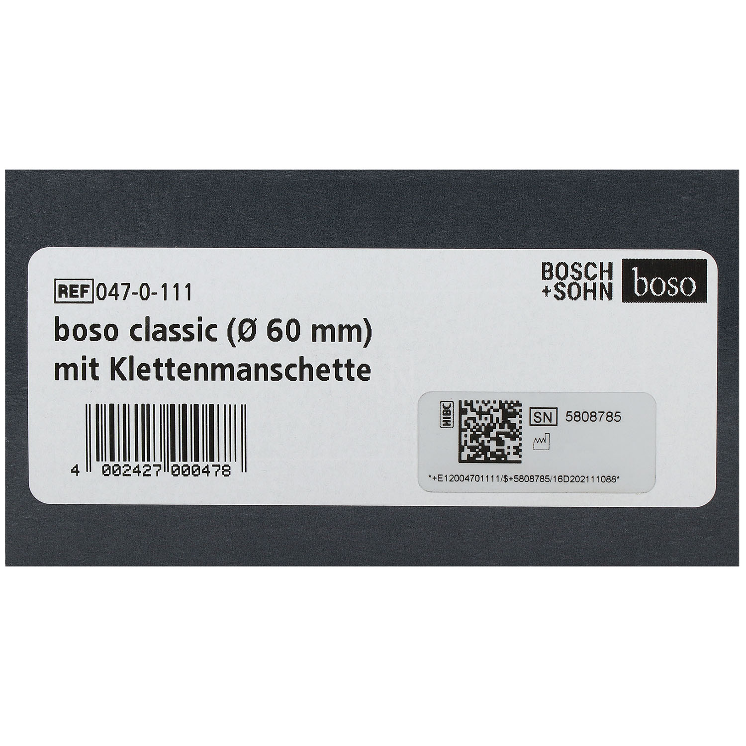 Blutdruckmessgerät BOSO classic Skala 60 mm 2-in-1-Schlauch-Technik, 1 Stück