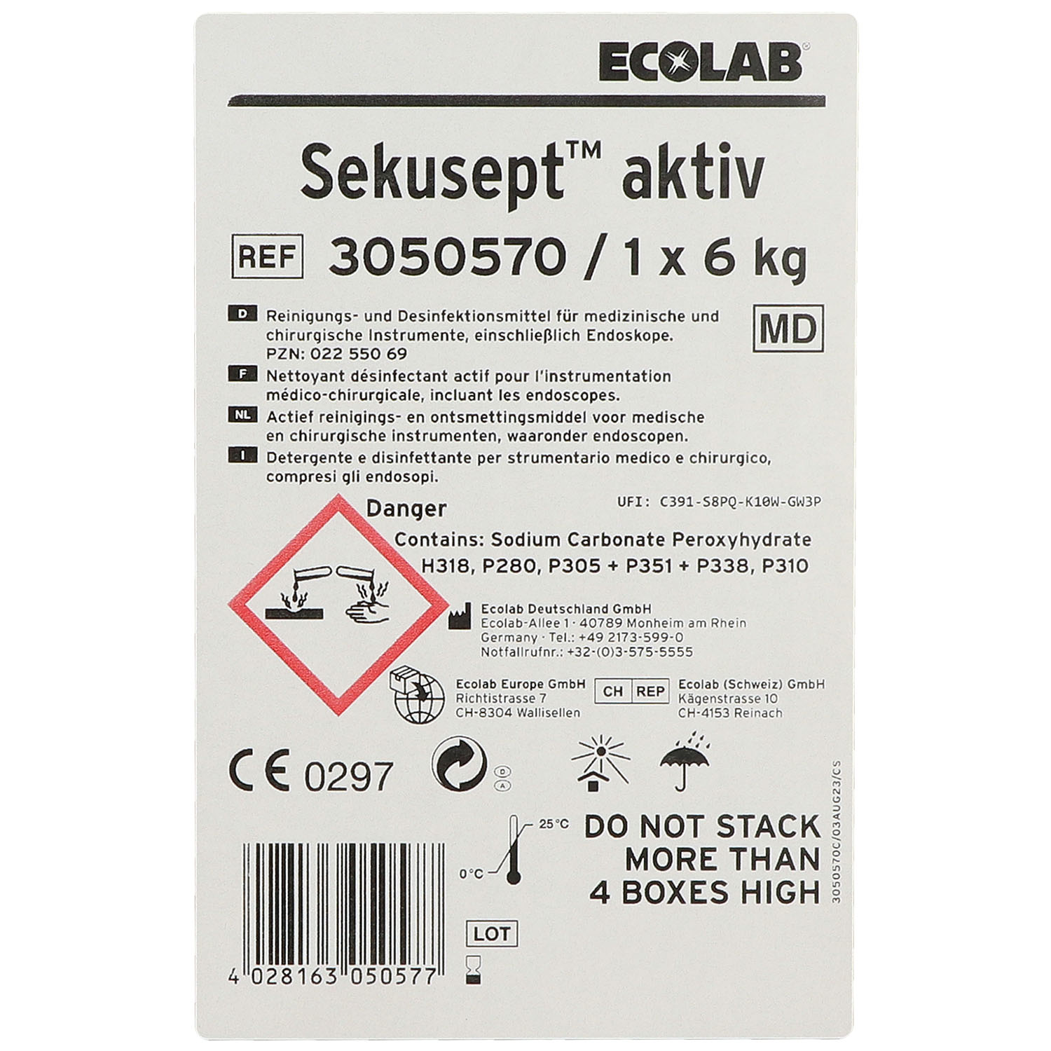 Sekusept aktiv Instrumentendesinfektion