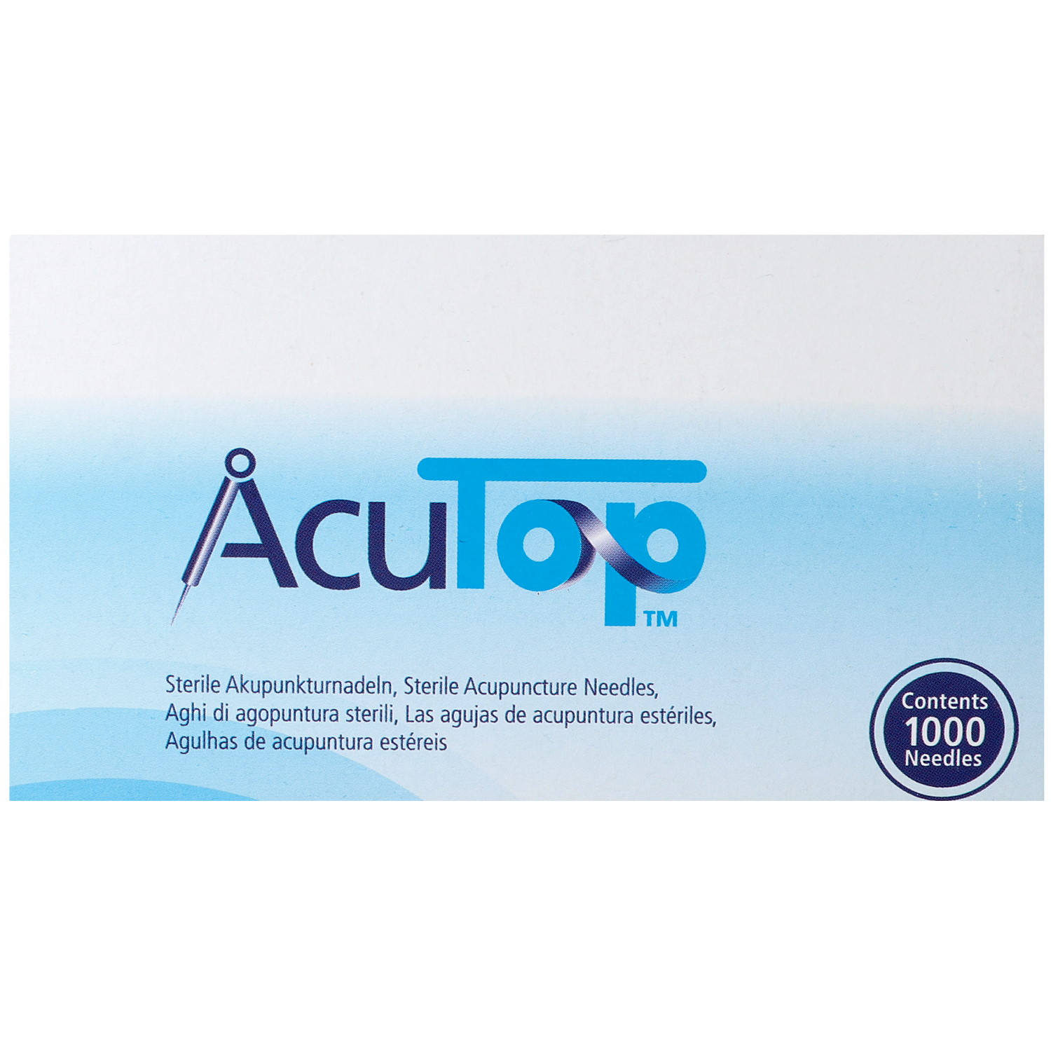 Akupunkturnadeln AcuTop Typ 5CB, mit Kupferwendelgriff, silikonisiert, 1000 St.