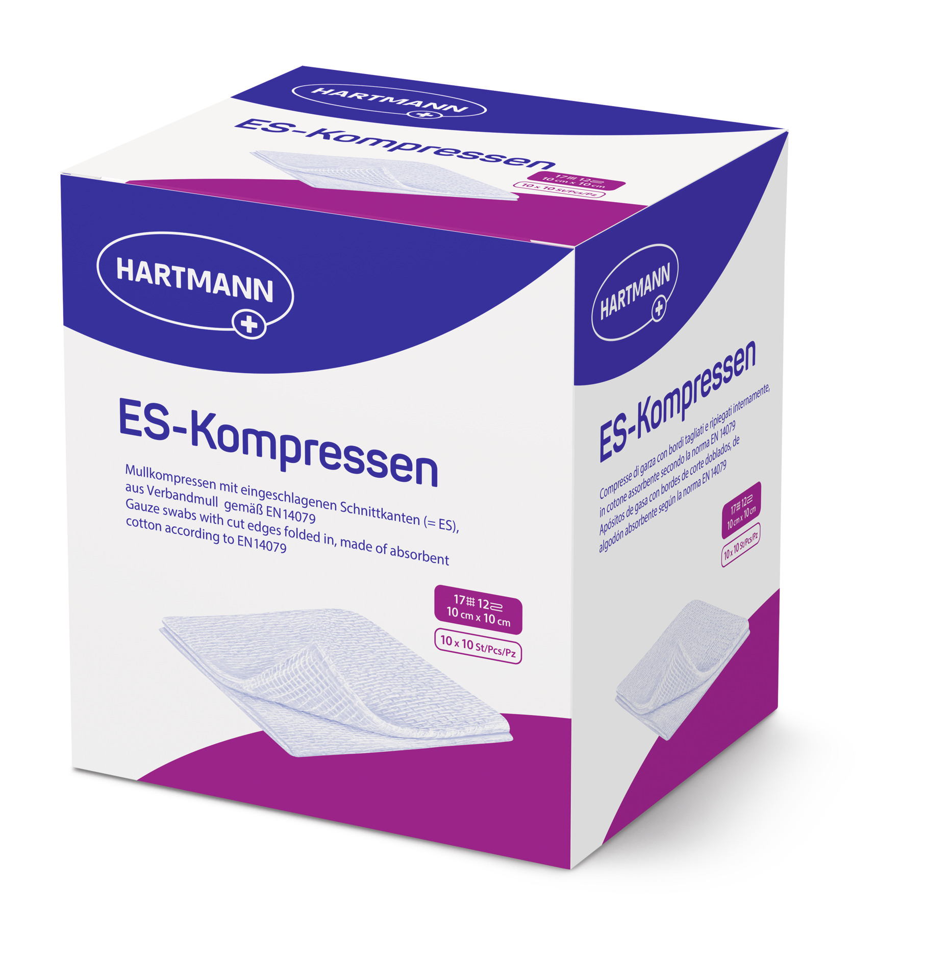 ES Kompressen steril 10 x 10 cm - 10 x 10 St. 12-fach