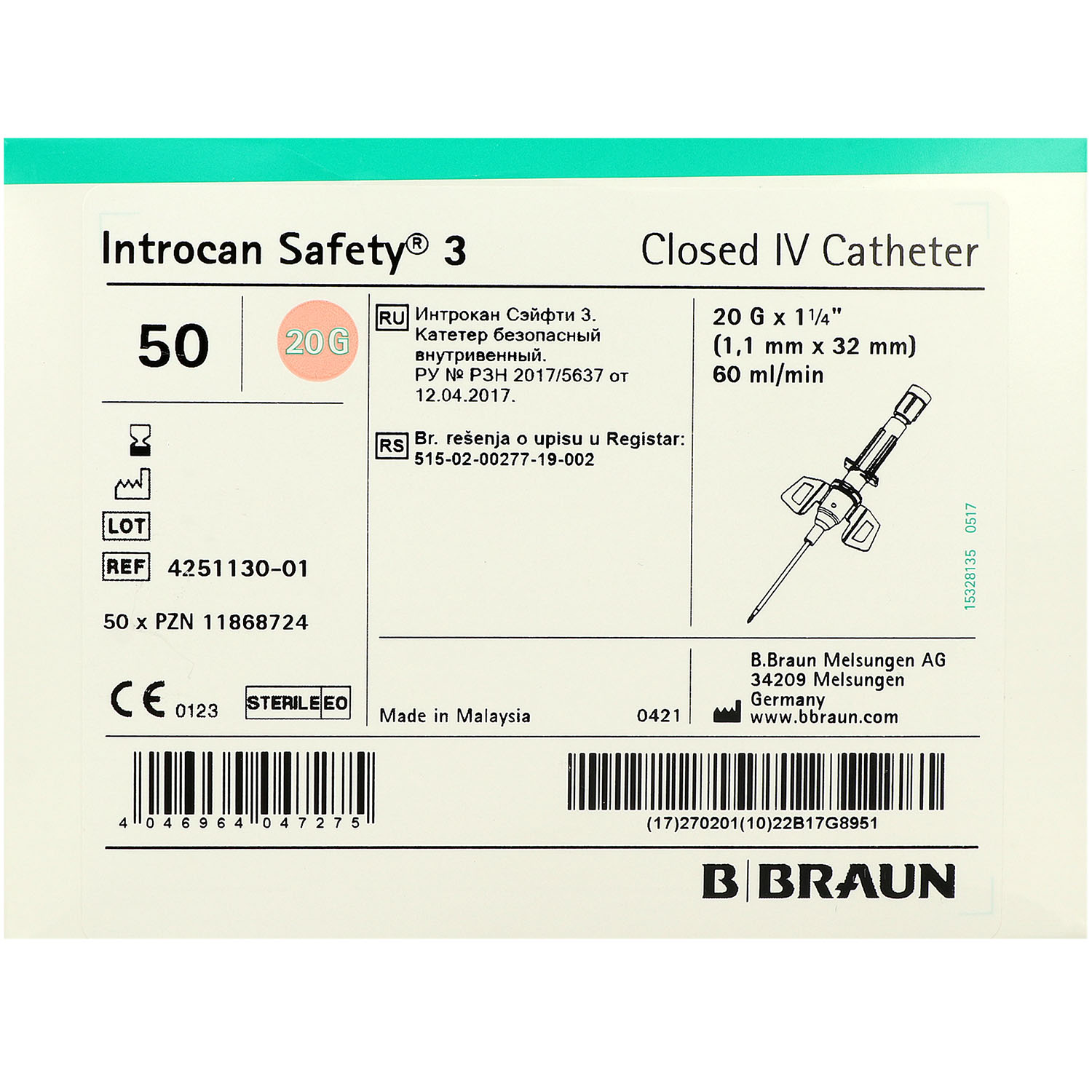 Introcan Safety 3 PUR Venenverweilkanüle