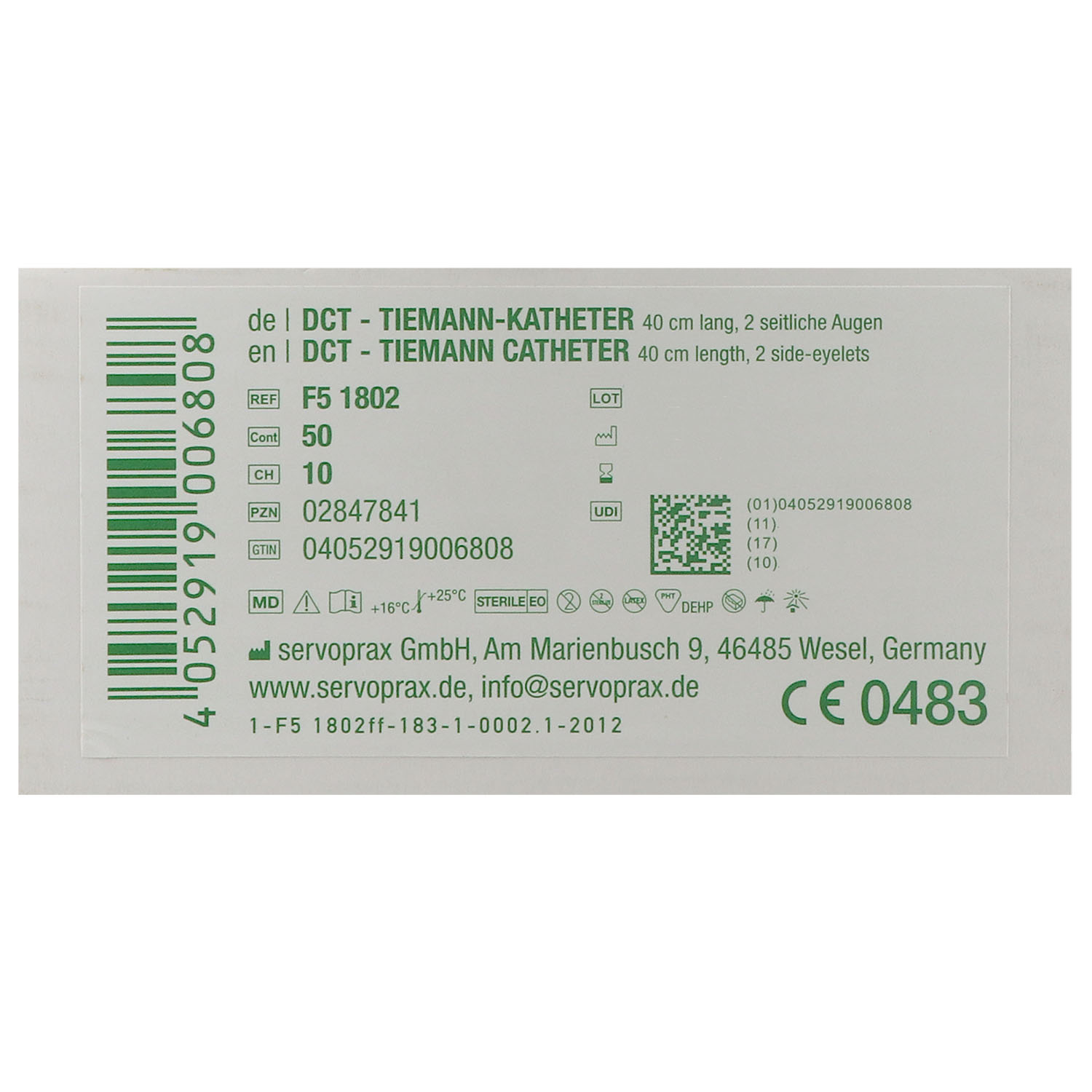 DCT Tiemann-Katheter