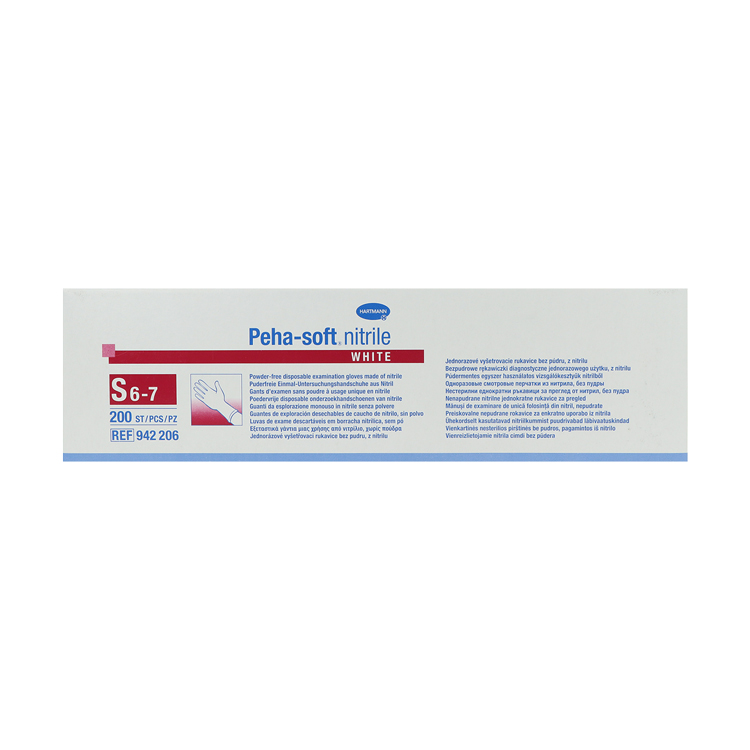Peha-soft nitrile white Untersuchungshandschuhe, puderfrei