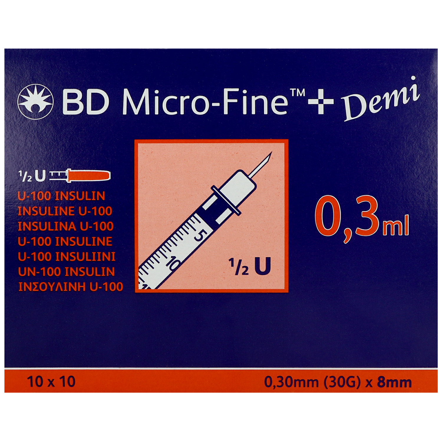 MICRO-FINE+ Demi Insulinspritze mit Kanüle
