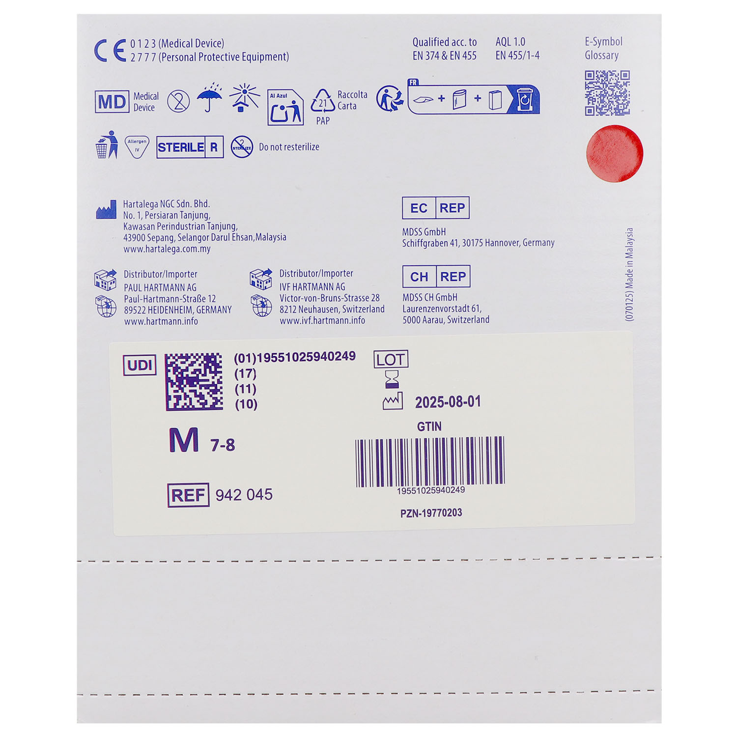 Peha-soft Nitrile Sterile Untersuchungshandschuhe, latexfrei, puderfrei