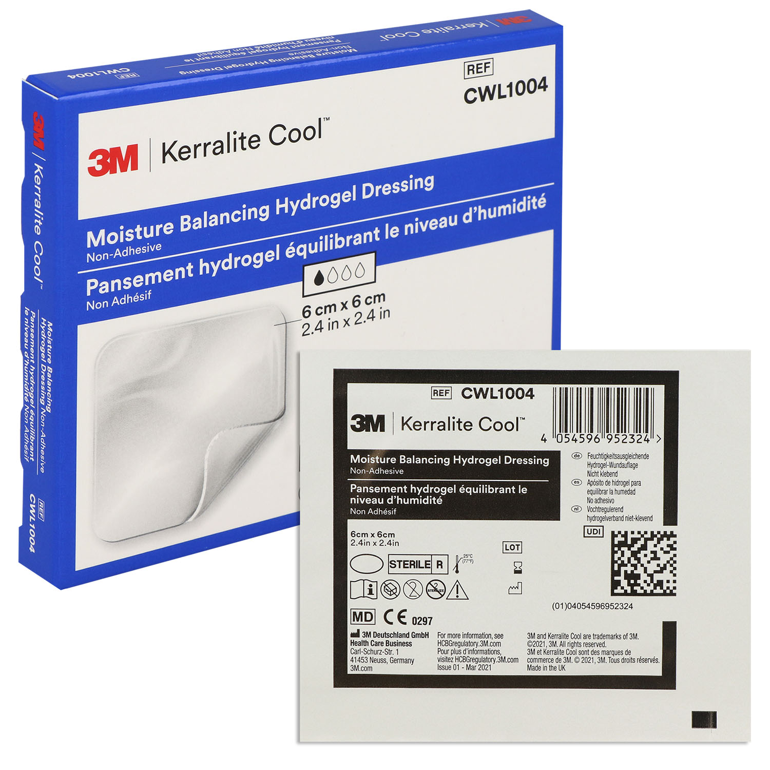 3M Kerralite Cool Feuchtigkeitsregulierende Hydrogelwundauflage