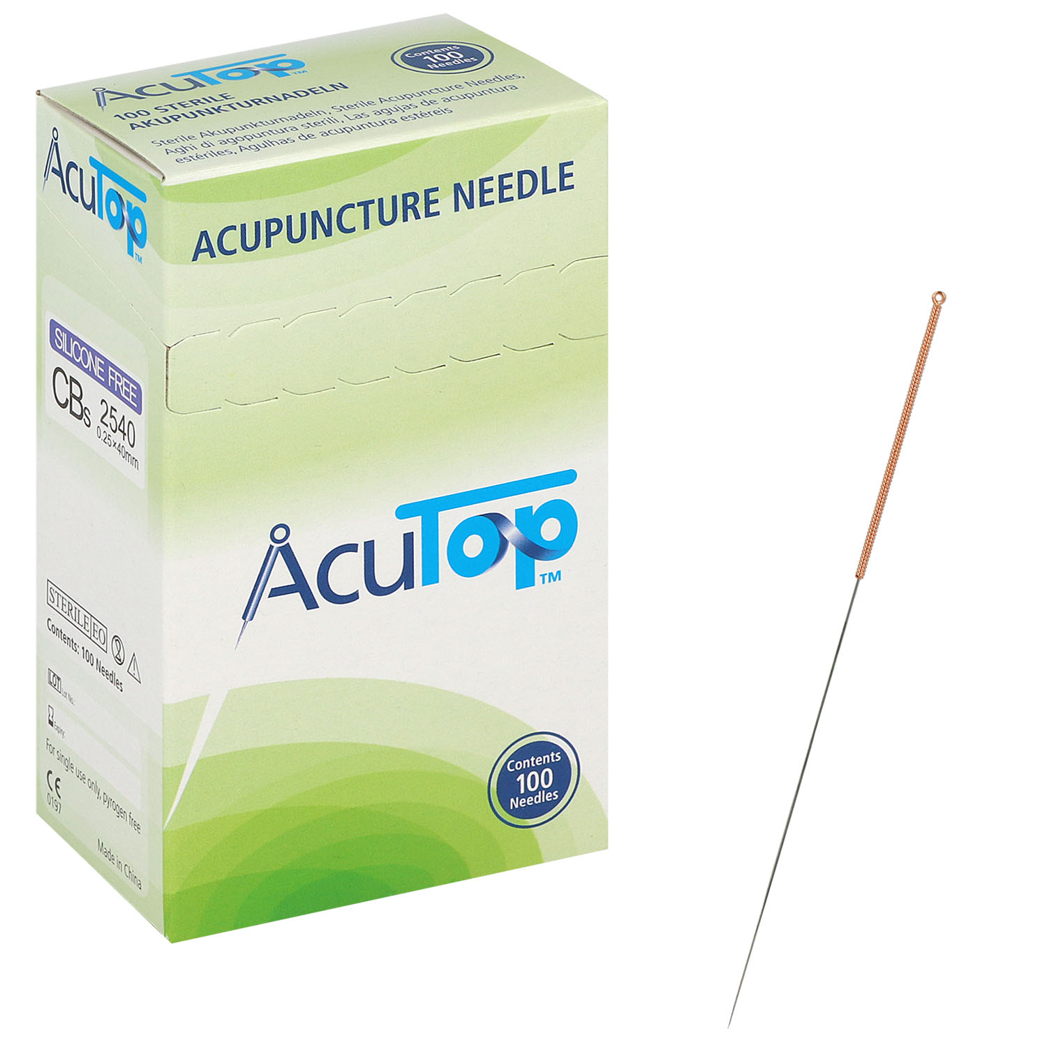 Akupunkturnadeln AcuTop CBs Type 0.25 x 40 mm - 100 St.