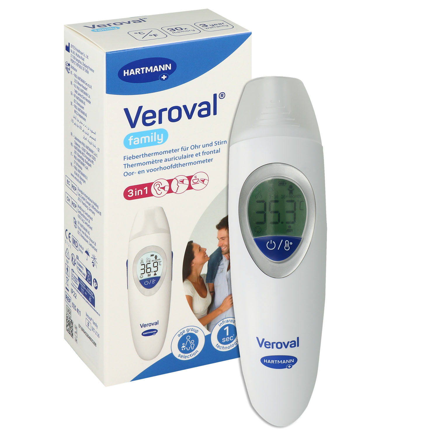 Veroval family 3 in1  Infrarot- Fieberthermometer
