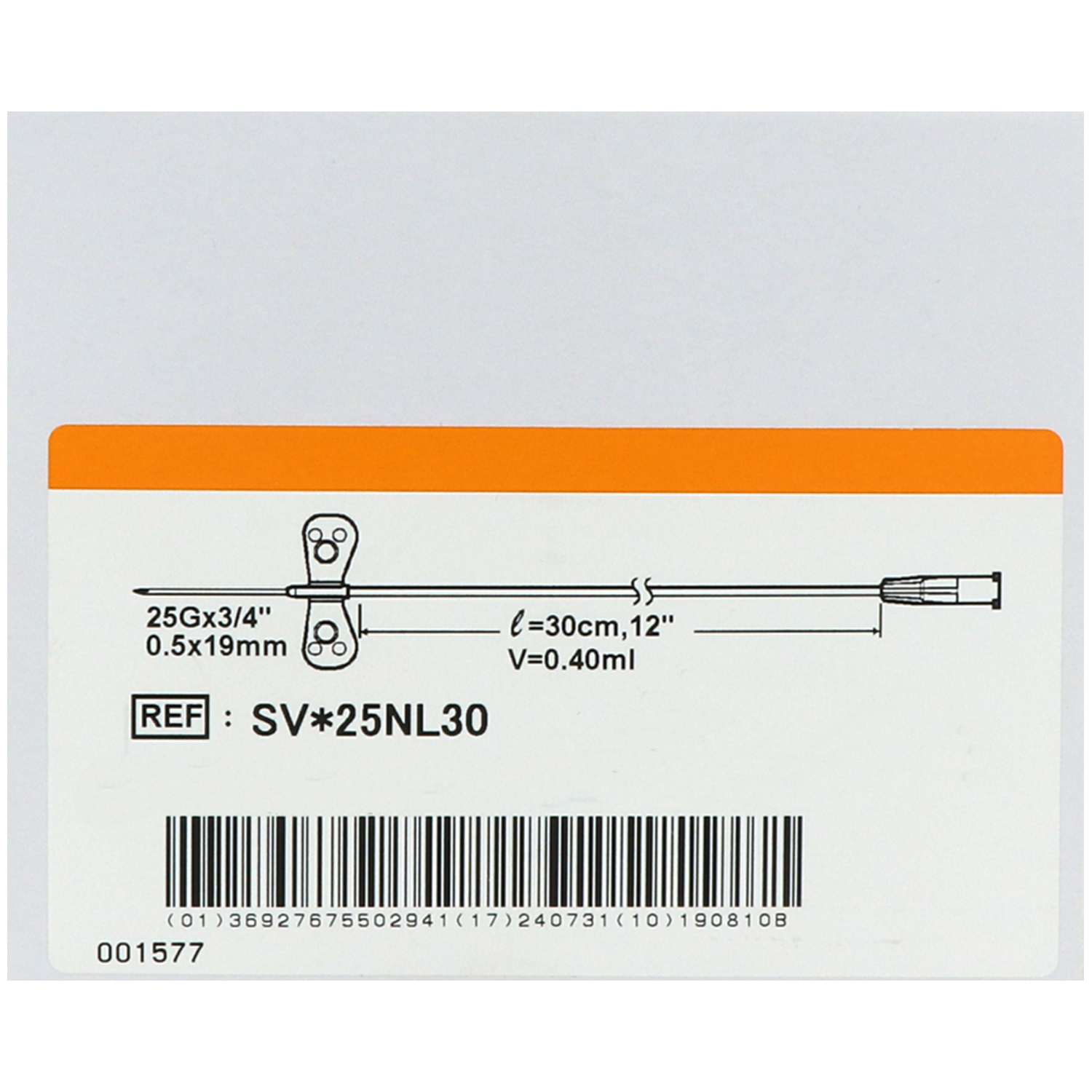 Surflo Perfusionsbesteck, 30 cm Schlauch, Luer-Lock