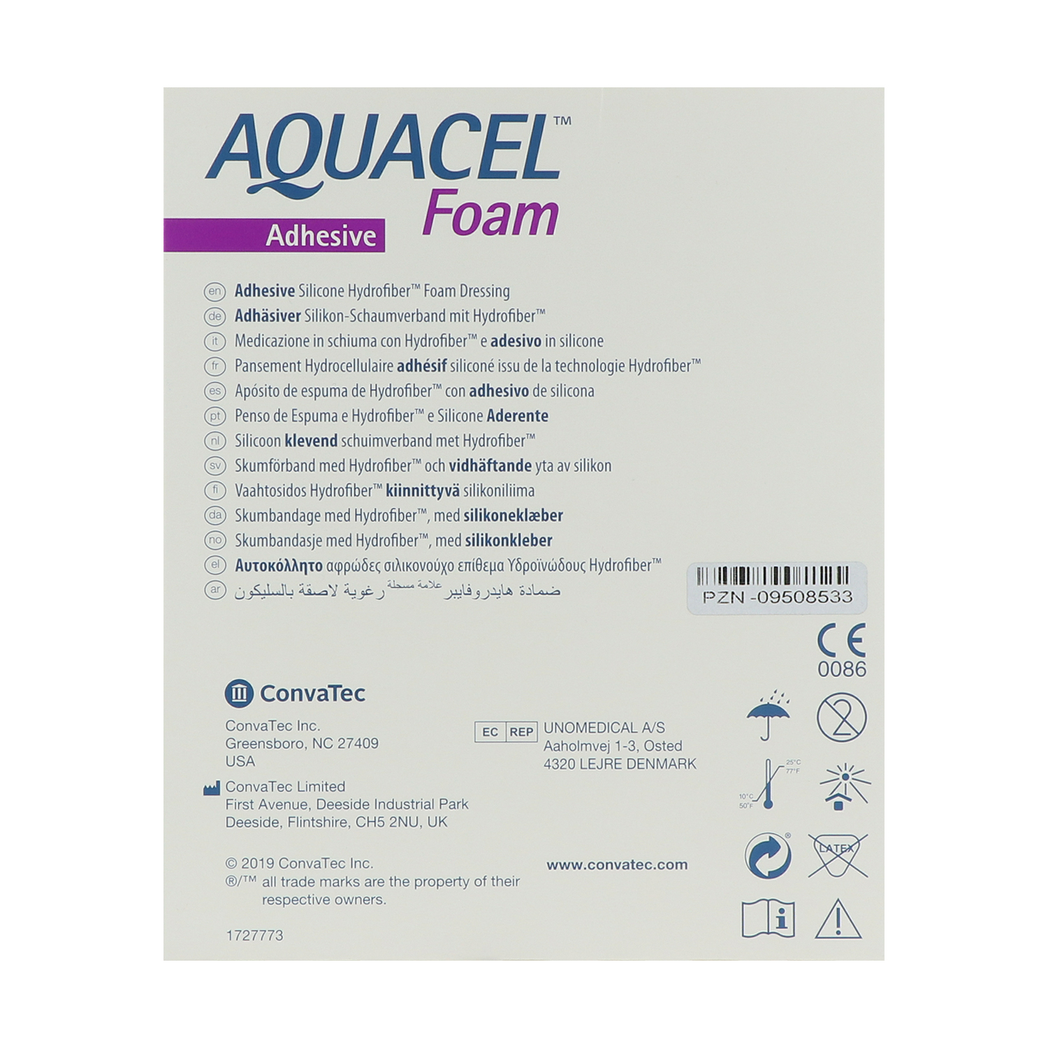 Aquacel Foam adhäsiv, haftender Schaumverband Aquacel Foam adhäsiv, haftender Schaumverband