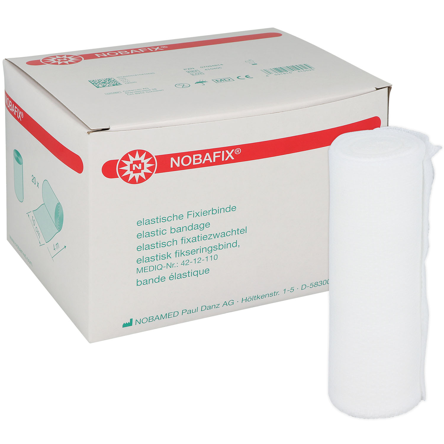 NOBAFIX Fixierbinden 10 cm x 4 m 20 St.