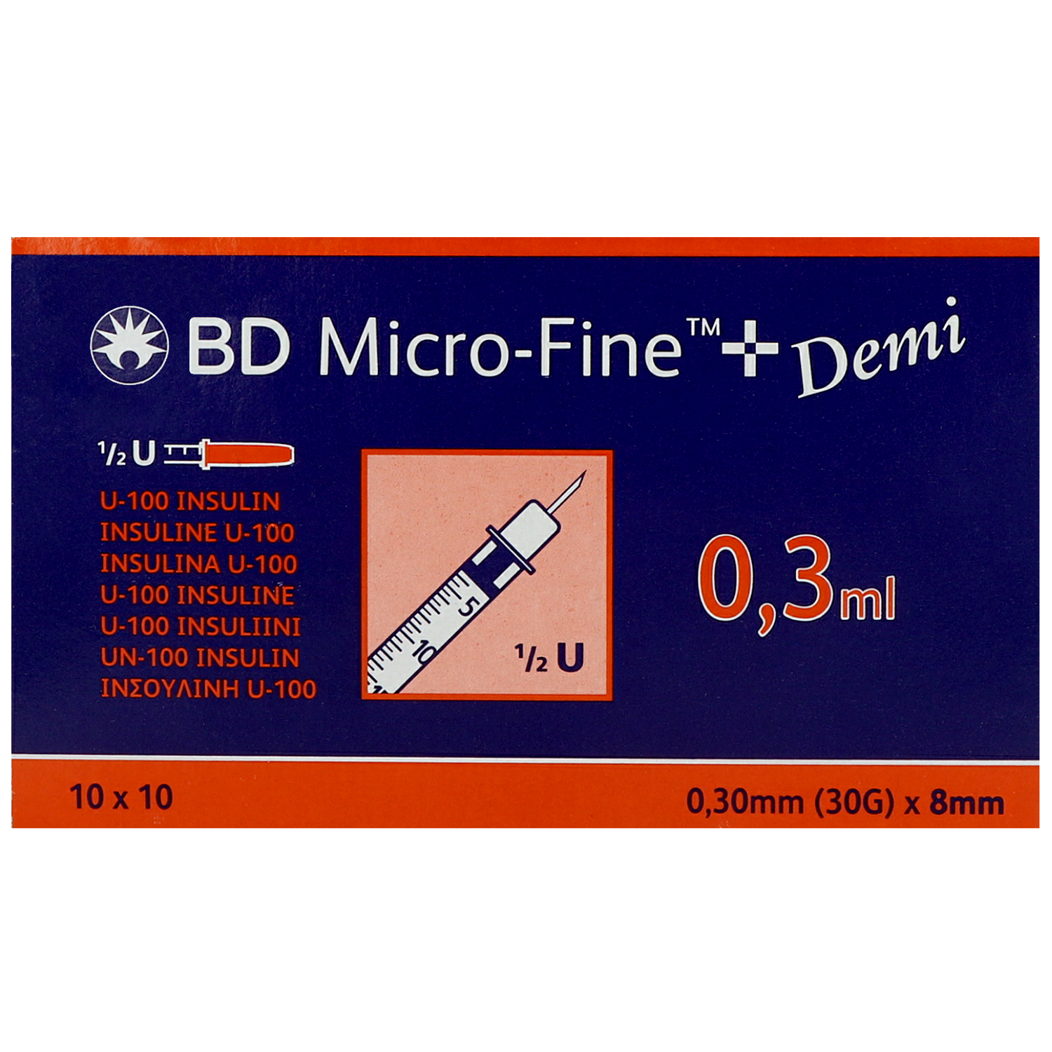 MICRO-FINE+ Demi Insulinspritze mit Kanüle