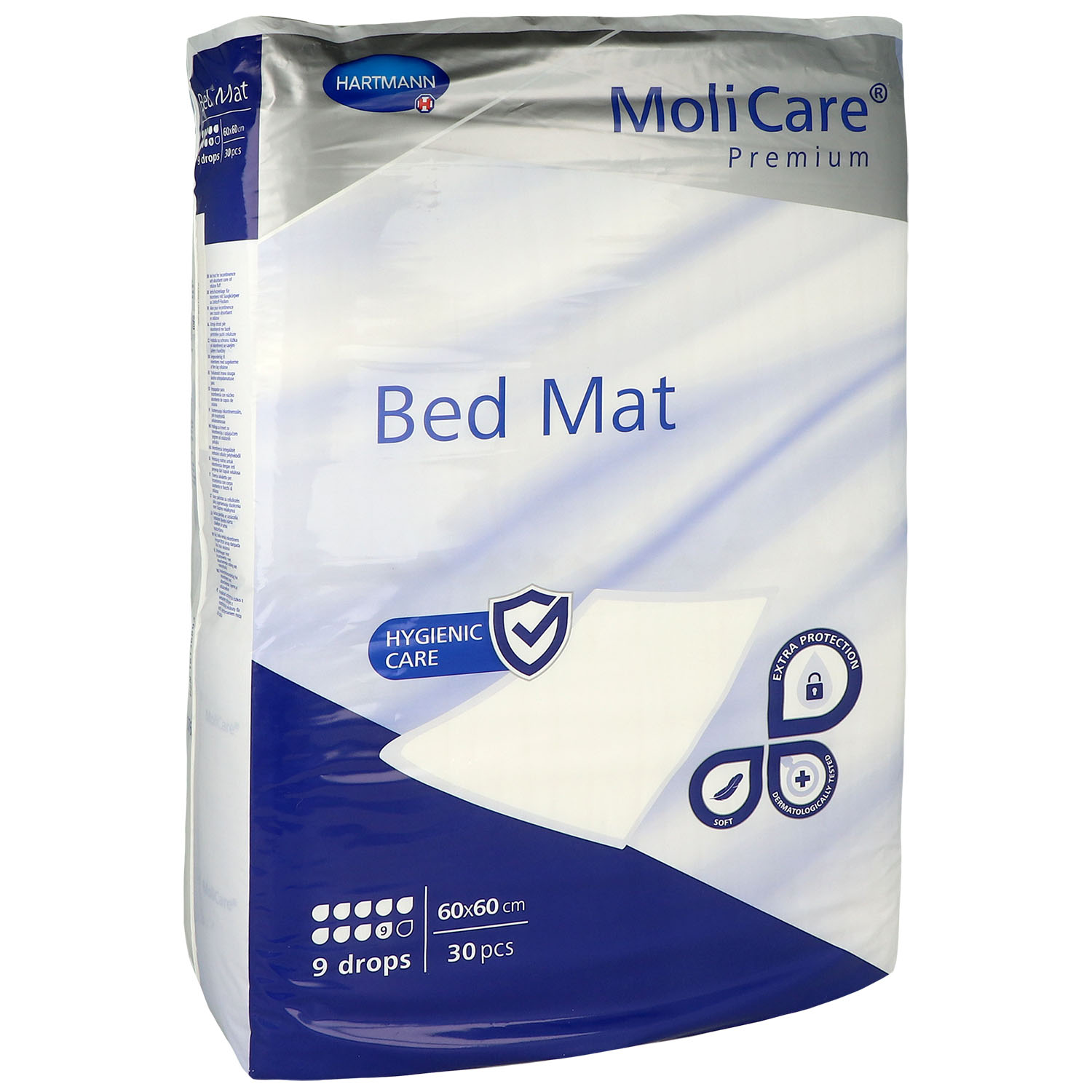 MoliCare Premium Bed Mat 9 Tropfen 60 x 60 cm - 30 Stück