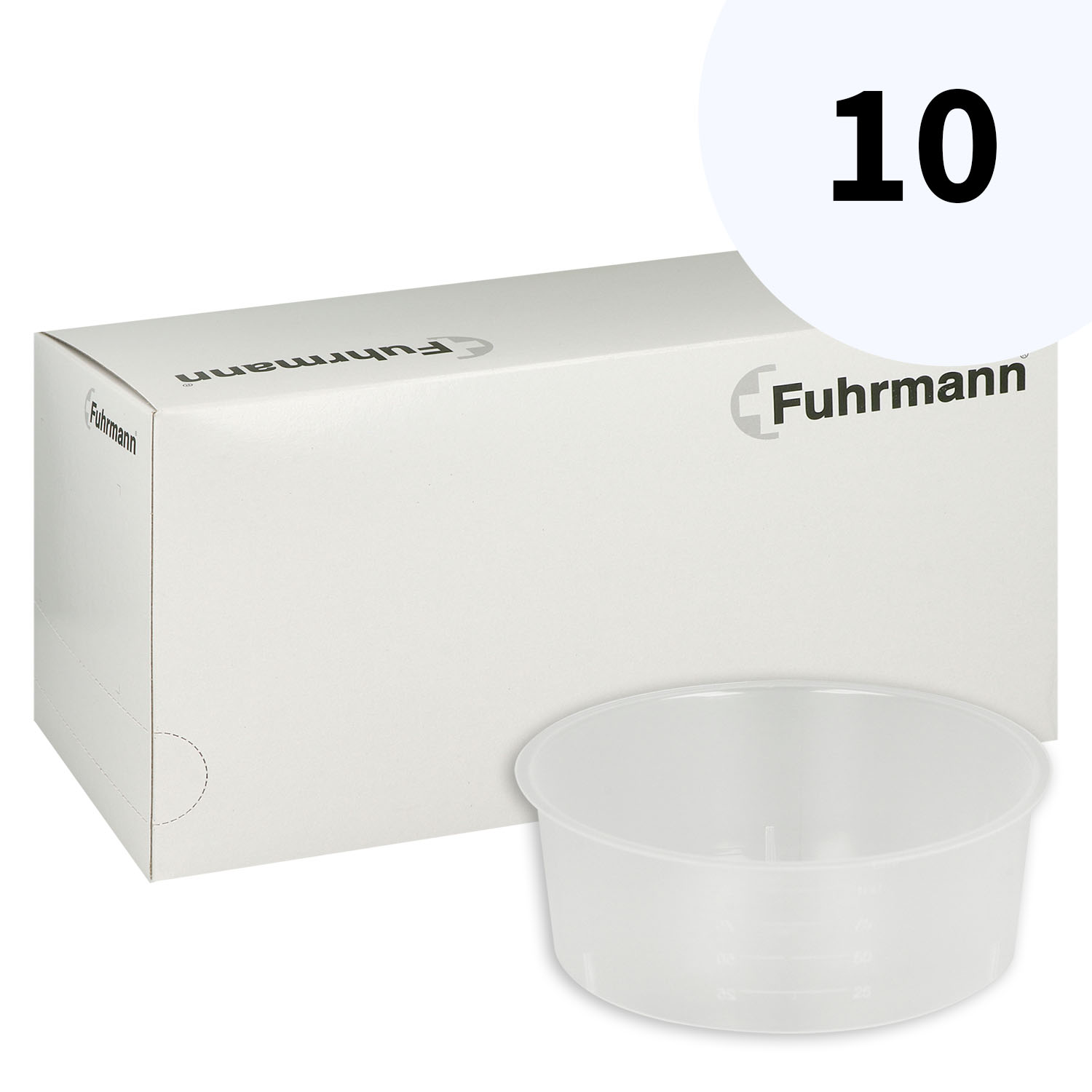 Kunststoffschalen 120 ml, einzeln verpackt im 10er-Bündel