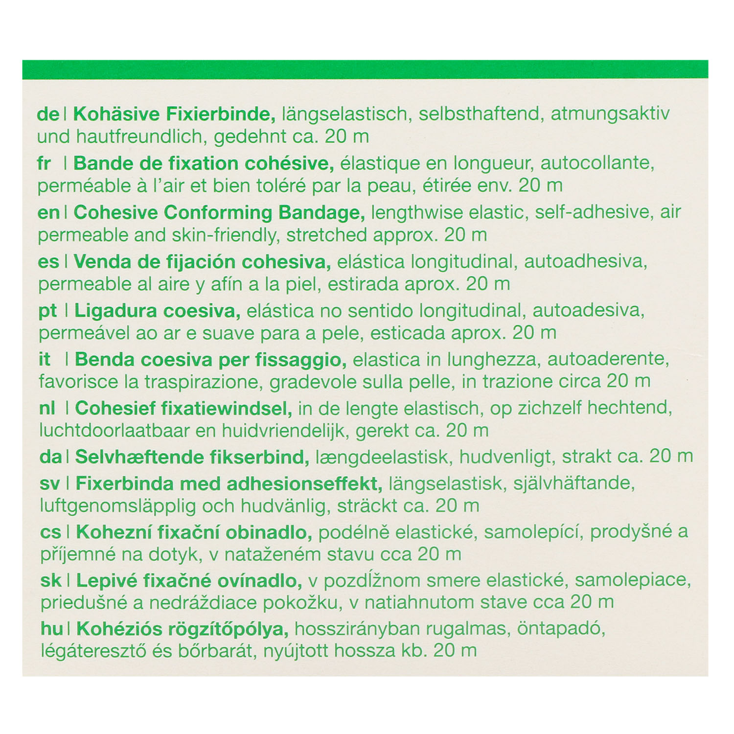 Mollelast haft color latexfrei, kohäsive Fixierbinde, einzeln in Faltschachtel