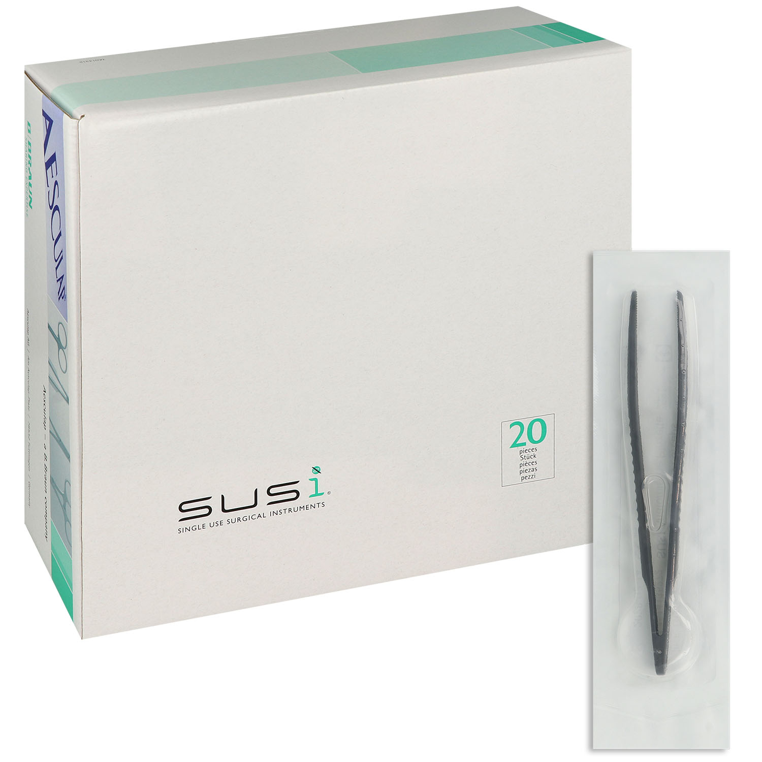 SUSI Pinzetten 14.5 cm - 20 St. anatomisch